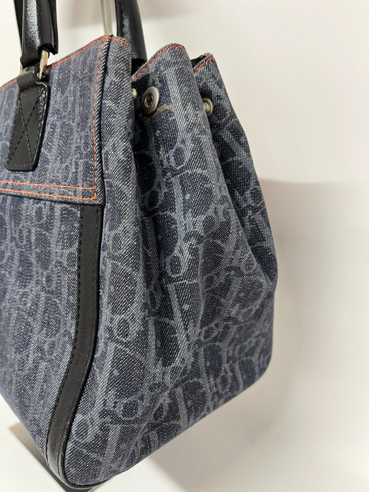 Christian Dior Flight Denim Diorissimo Gris Oscuro y Naranja