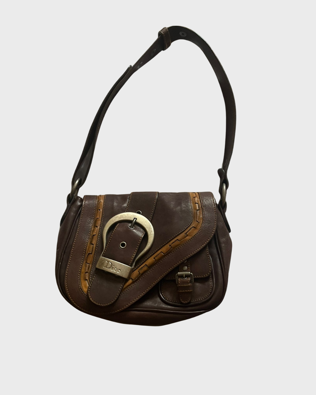 Dior Gaucho Vintage Bandolera Marrón