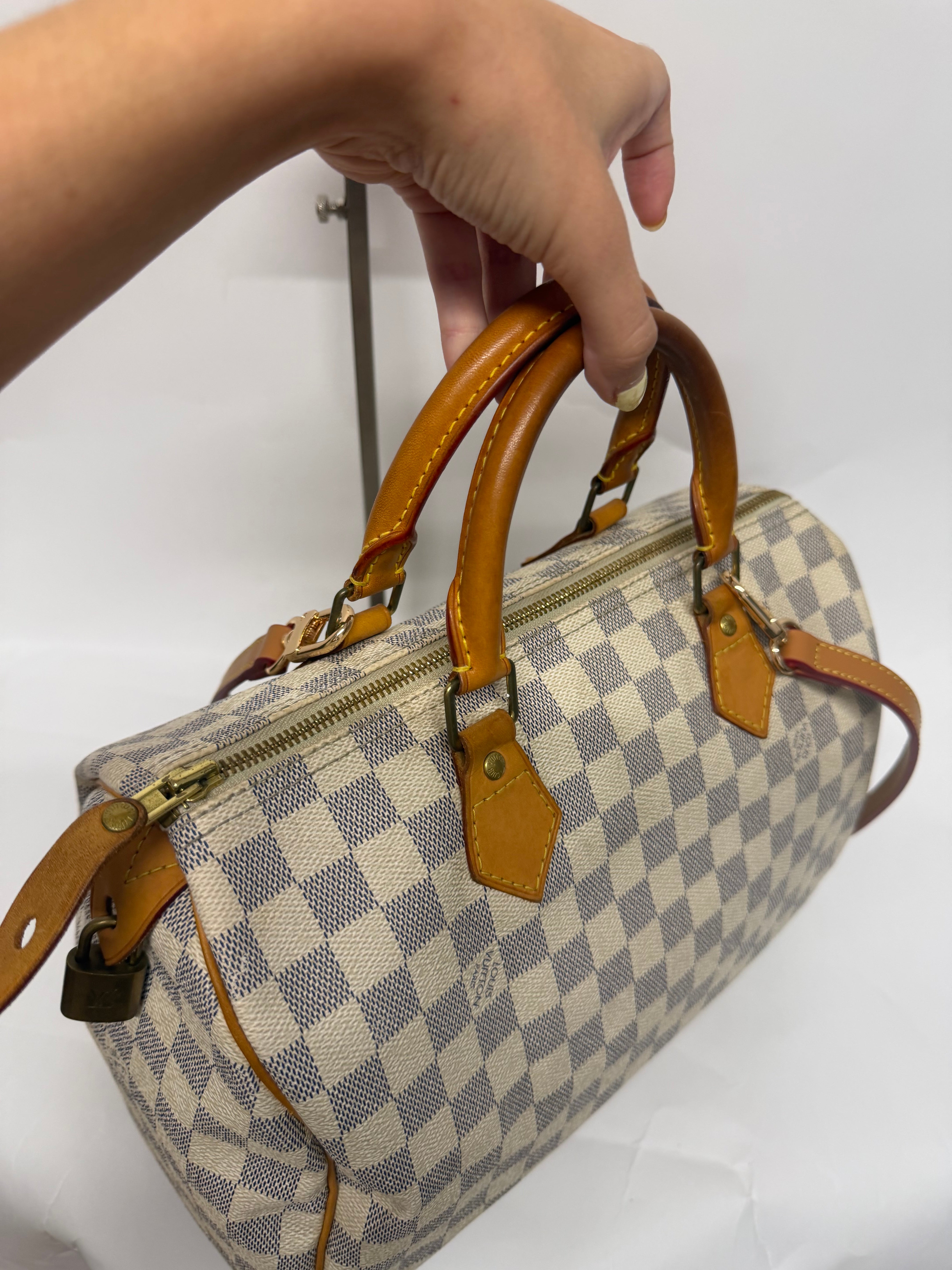 Louis Vuitton Speedy 30 Damier Azur