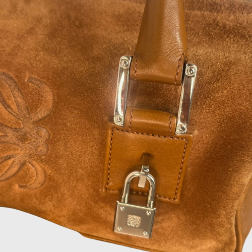 Bolso Brida Amazona en ante camel con accesorios completos