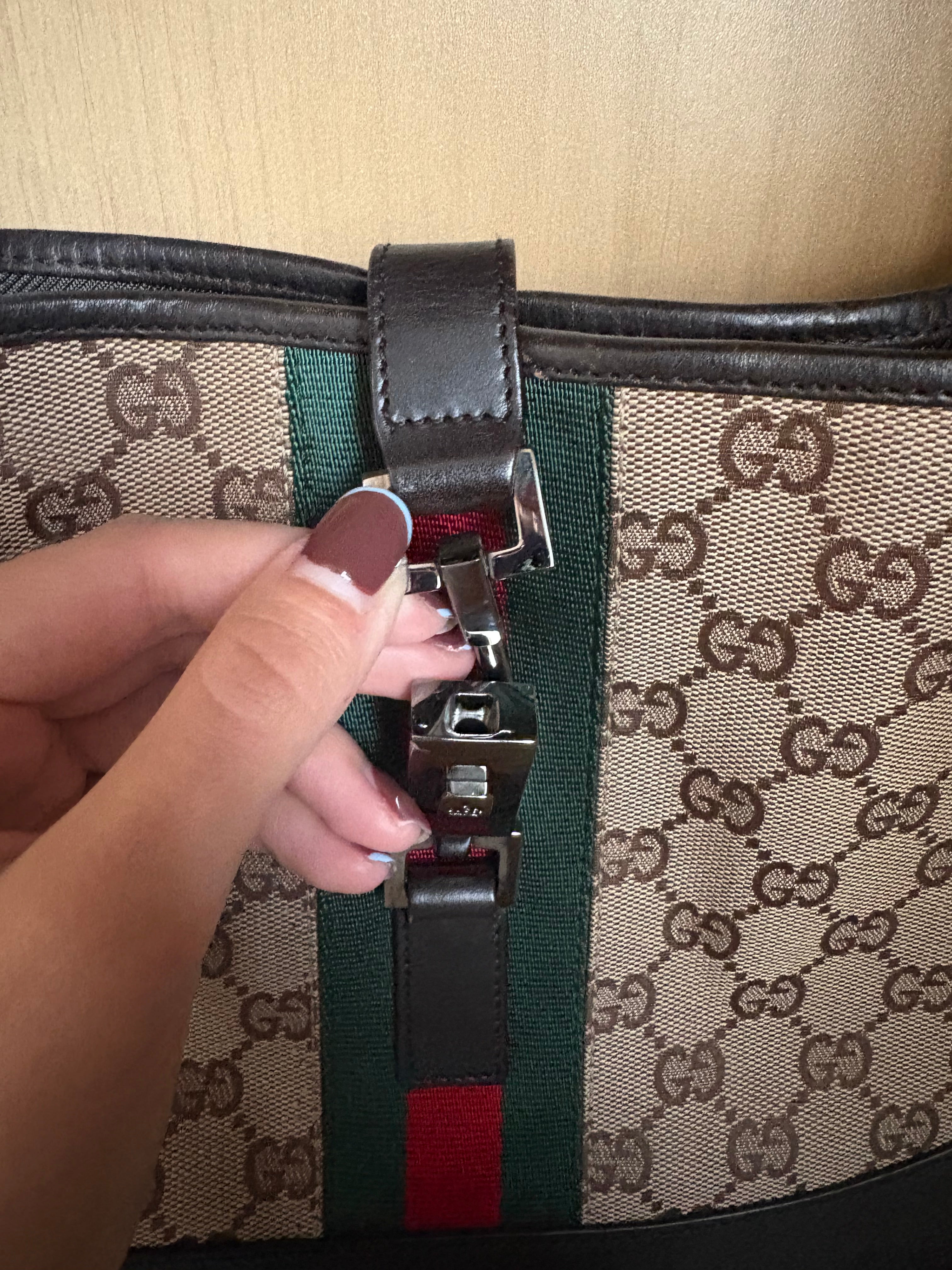 Gucci Jackie GG Canvas Shoulder Bag – Clásico Vintage