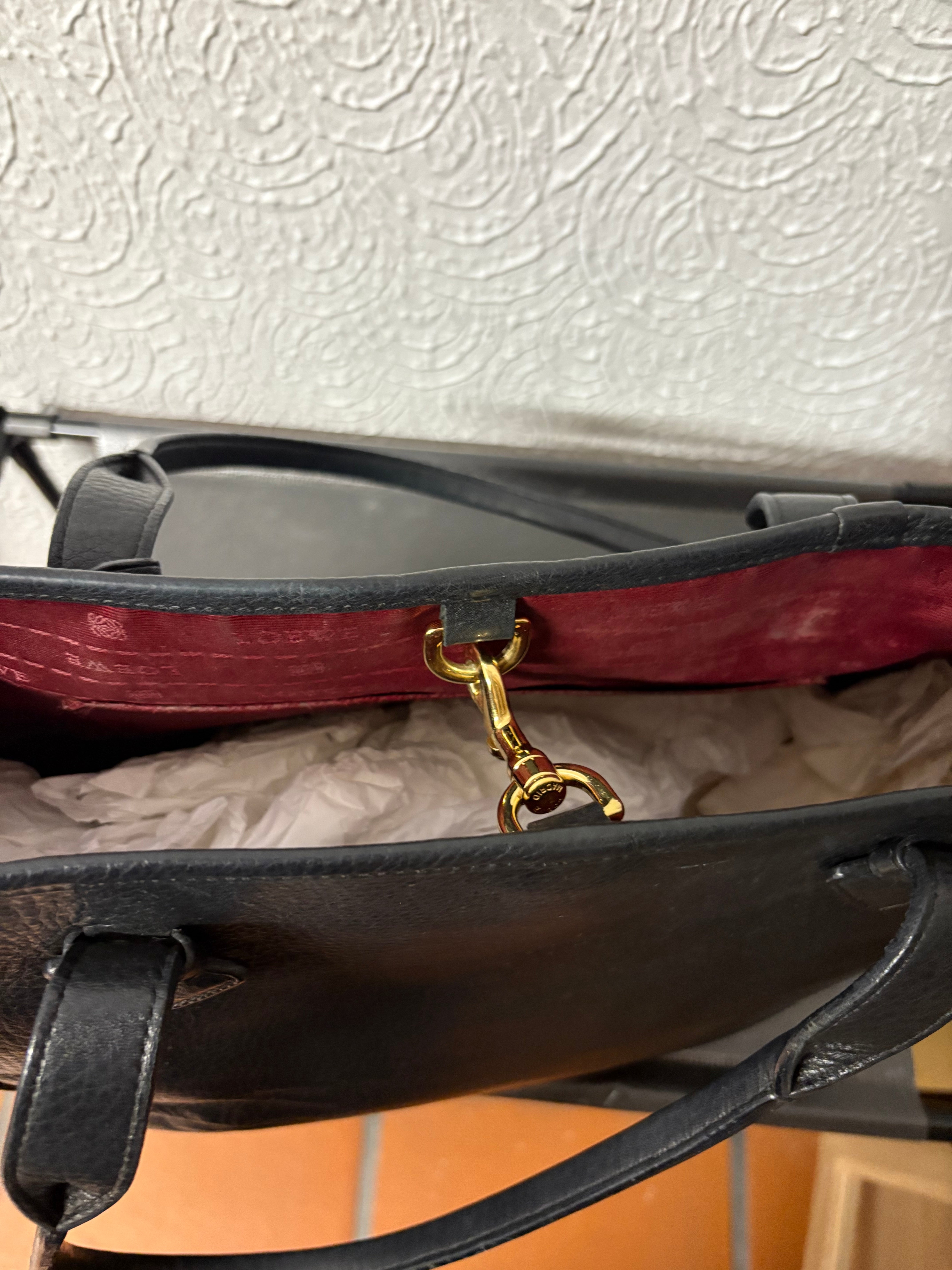 Loewe heritage tote negra vintage