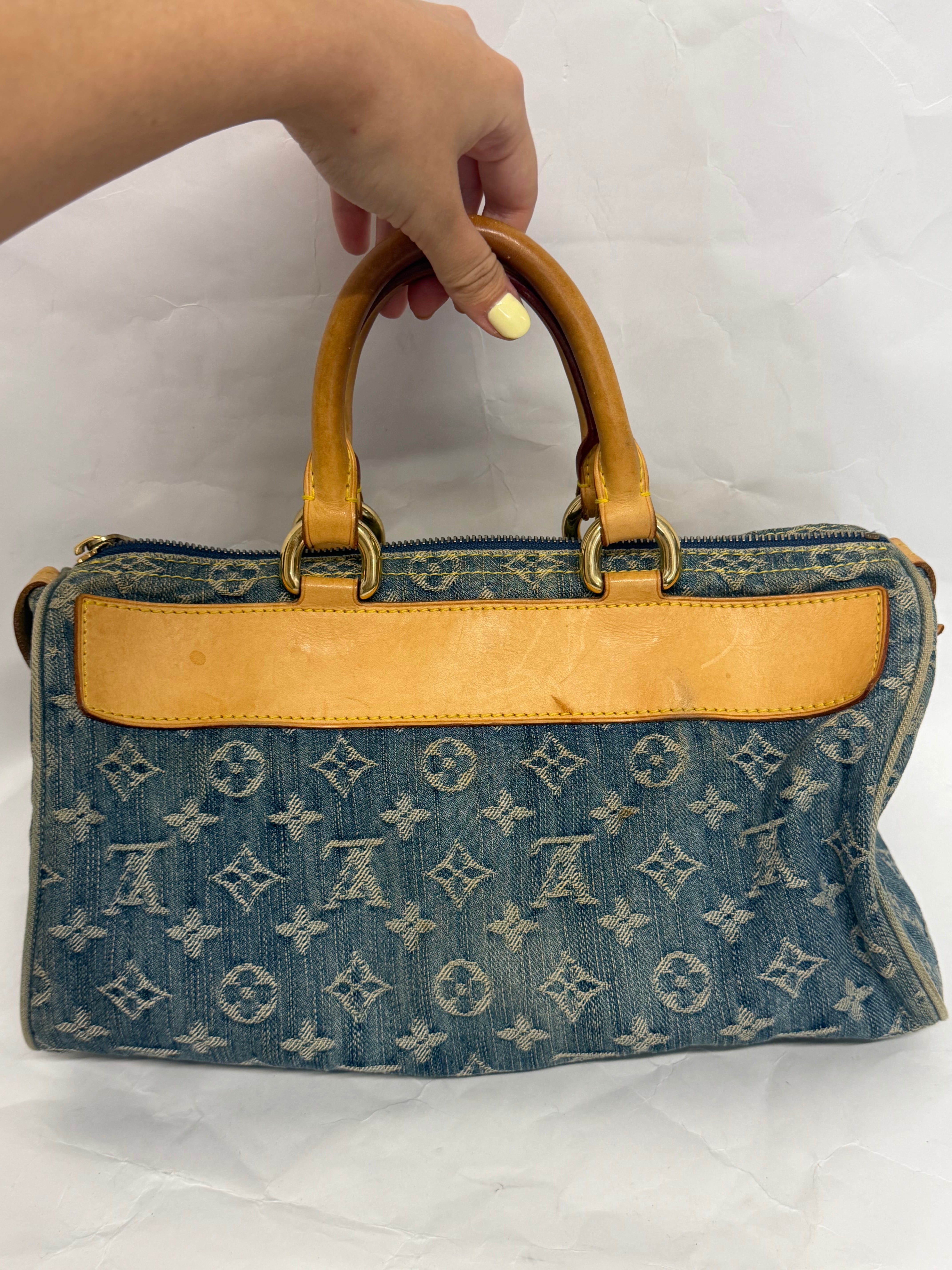 Louis Vuitton Neo Speedy Denim Monogram Azul