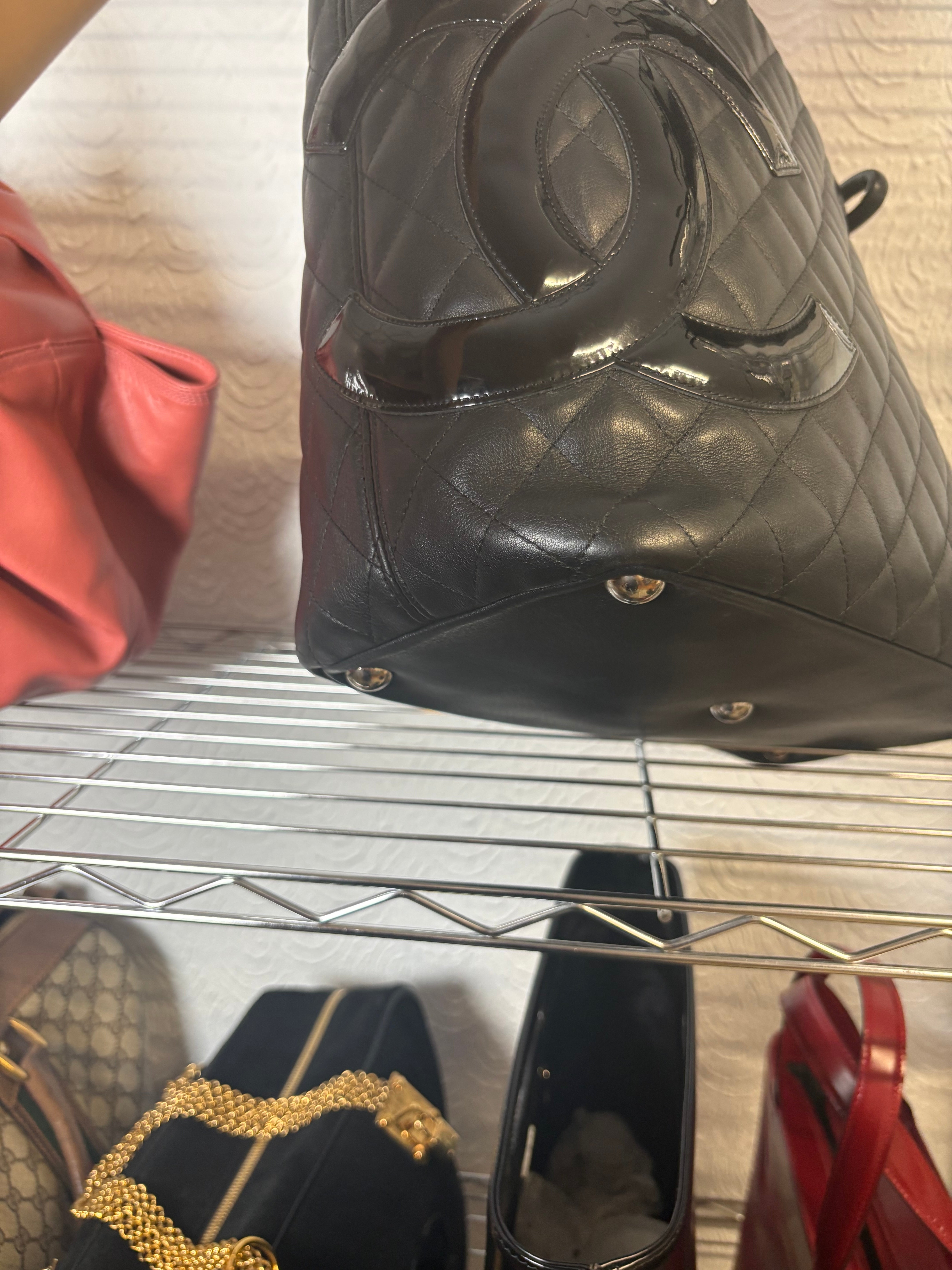 Chanel Cambon Ligne Tote Large Negro