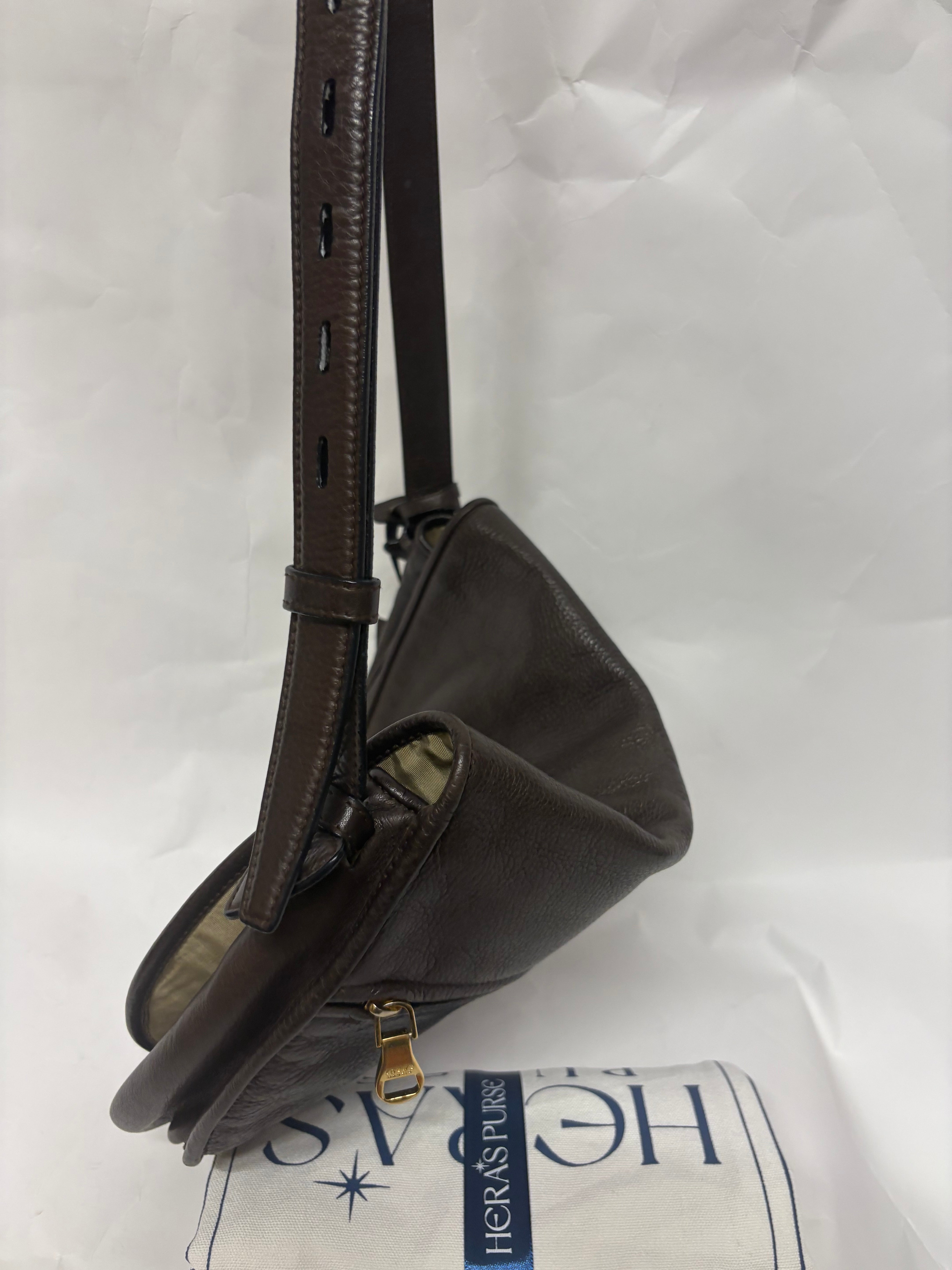 Loewe heritage bandolera marrón chocolate