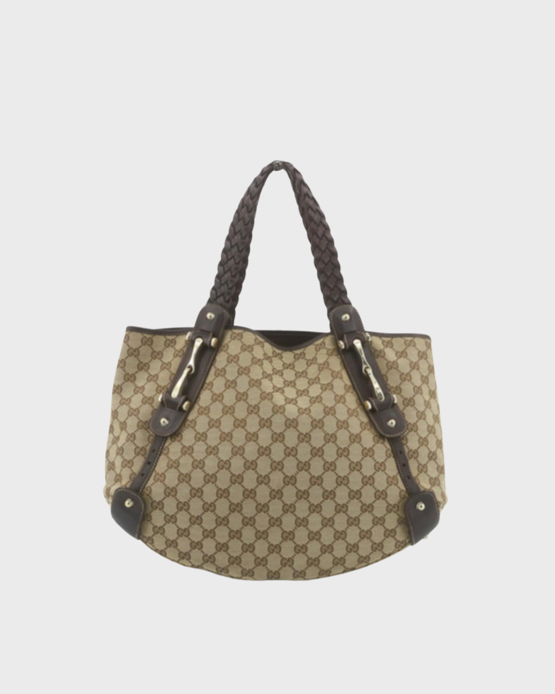 Gucci Pelham GG Canvas con Asas Marrones