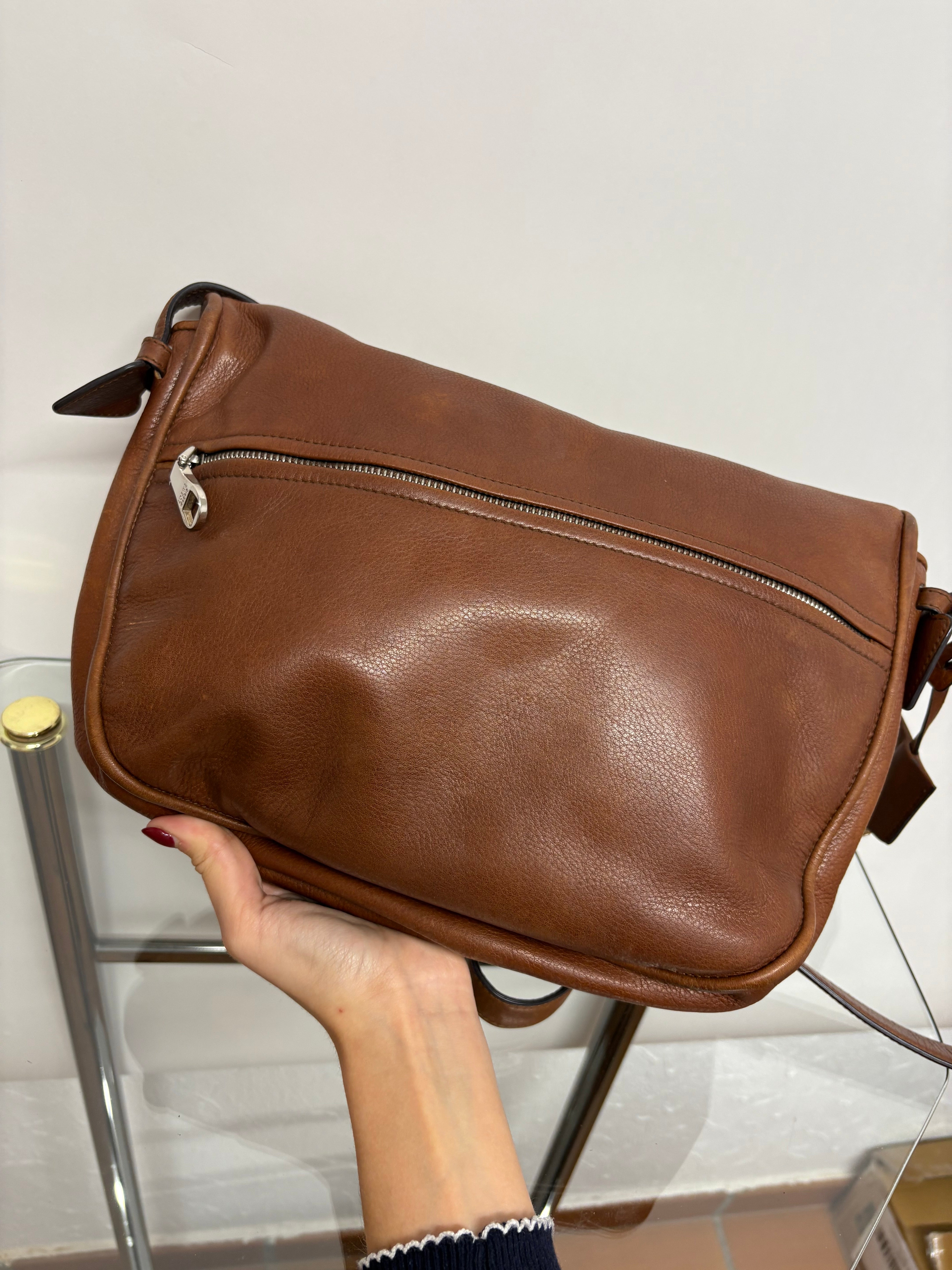 Loewe Heritage Bandolera Grande Piel Marrón · Vintage