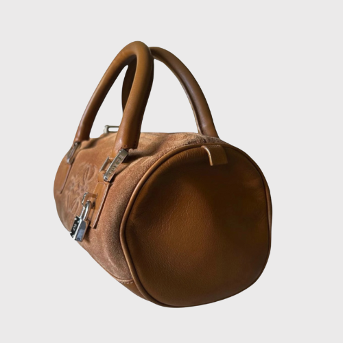 Bolso Brida Amazona en ante camel con accesorios completos