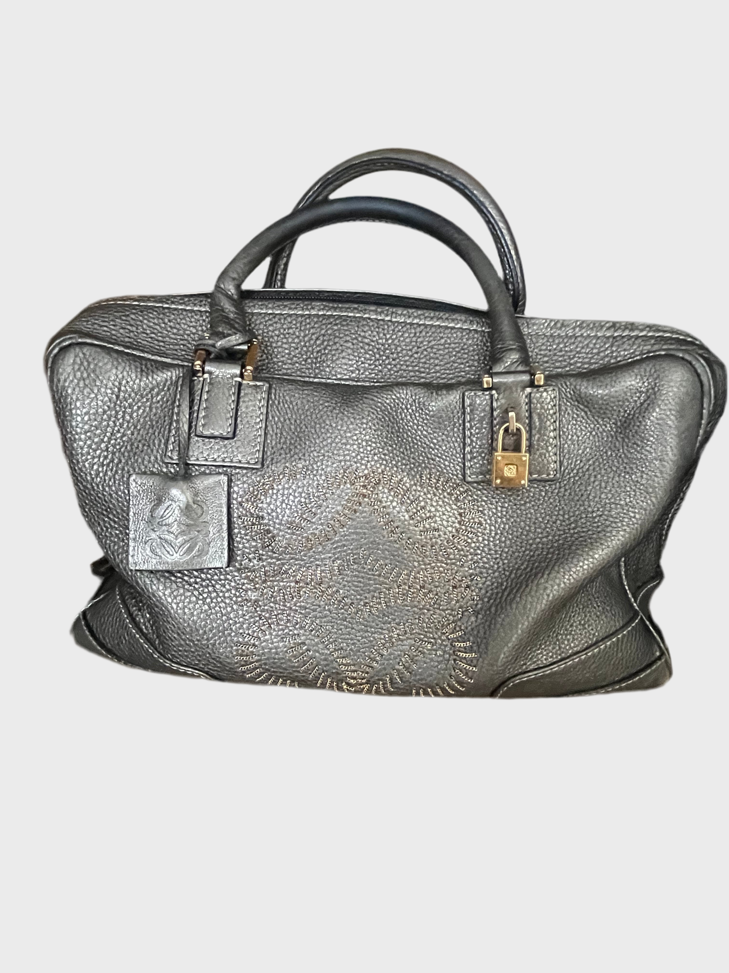 Loewe amazona 35 gris plata