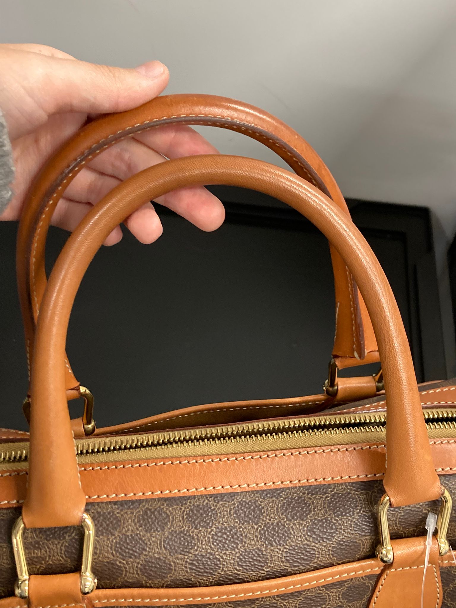 Céline Macadam Boston Bag