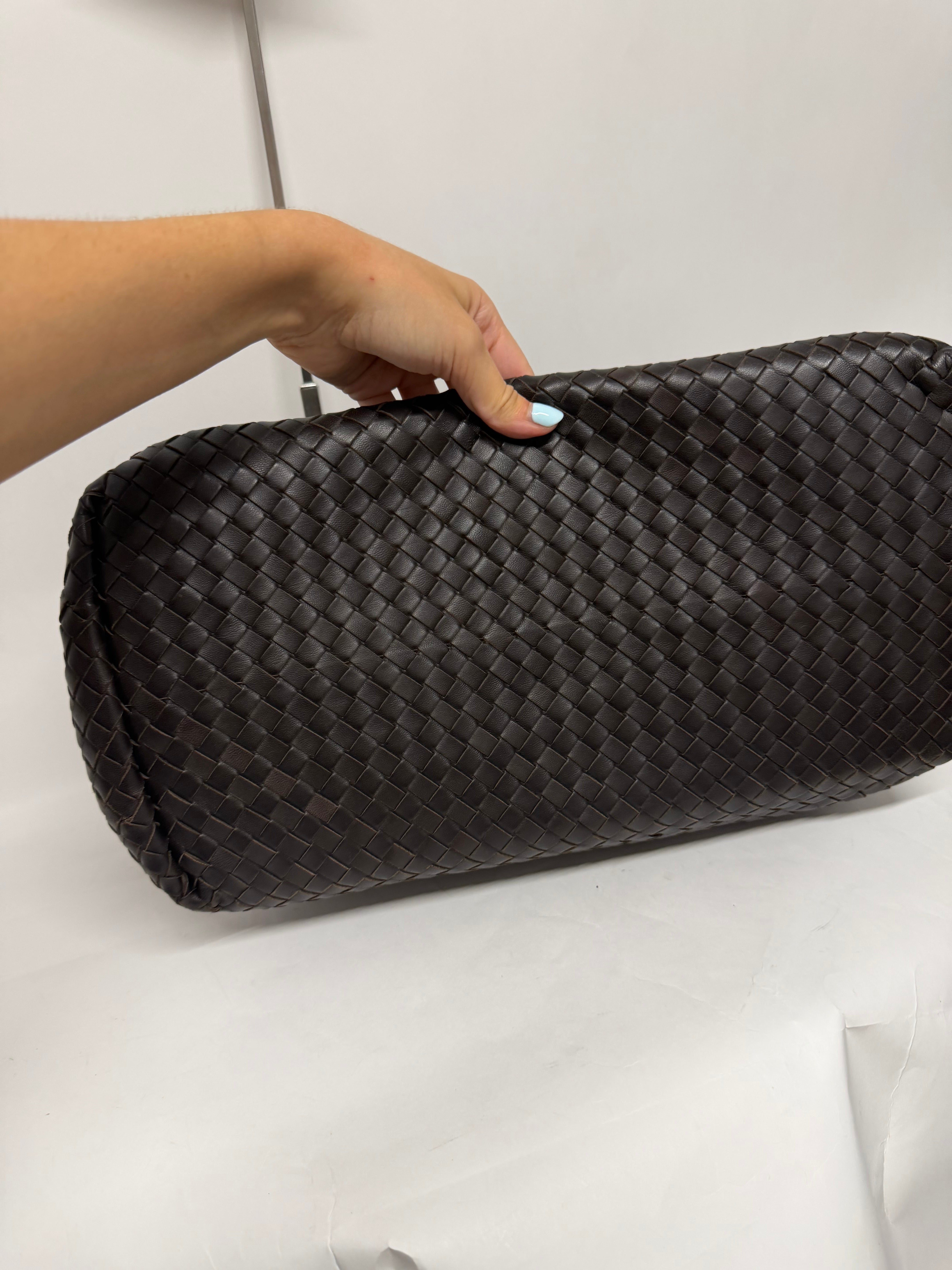 Bottega Veneta Roma Intrecciato Piel Marrón