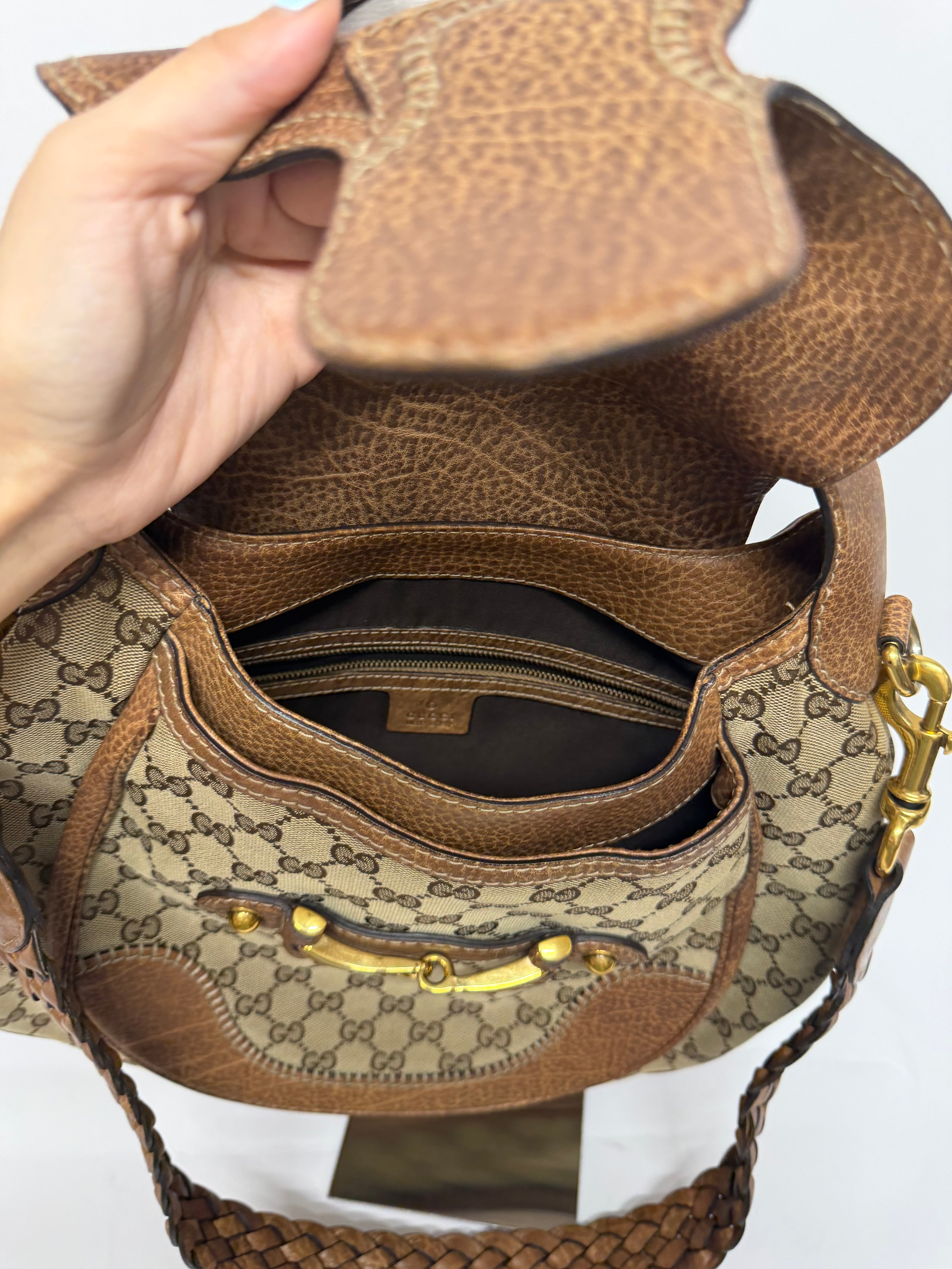 Gucci New Pelham Satchel GG Canvas Large
