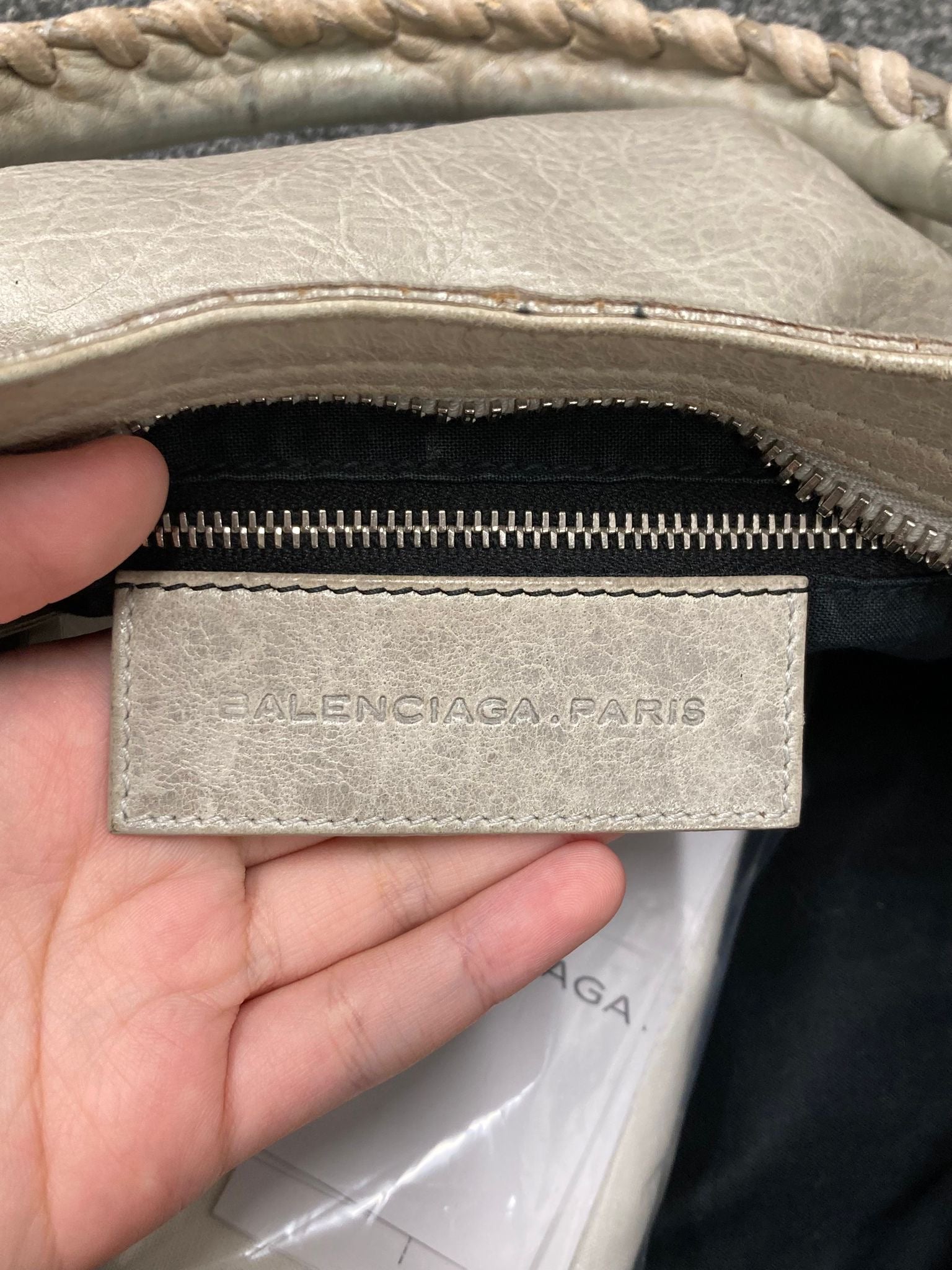 Balenciaga Giant City “Covered” Brogue Gris - crema