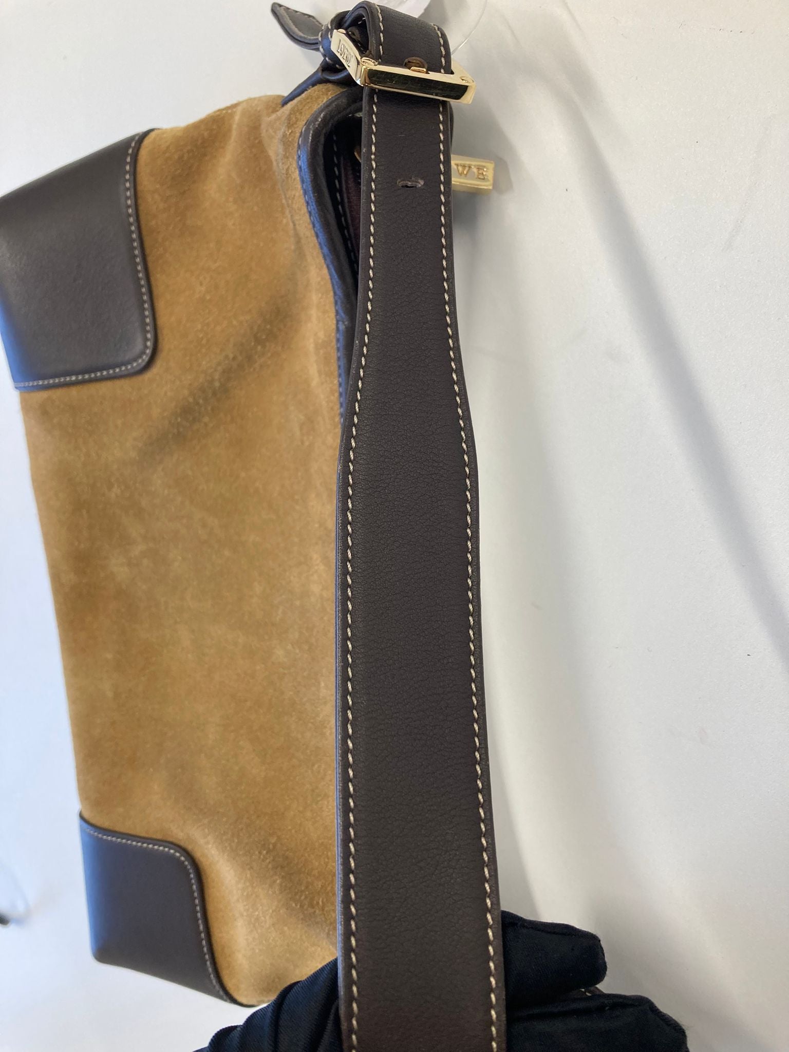 Loewe bolso hombro ante marrón vintage