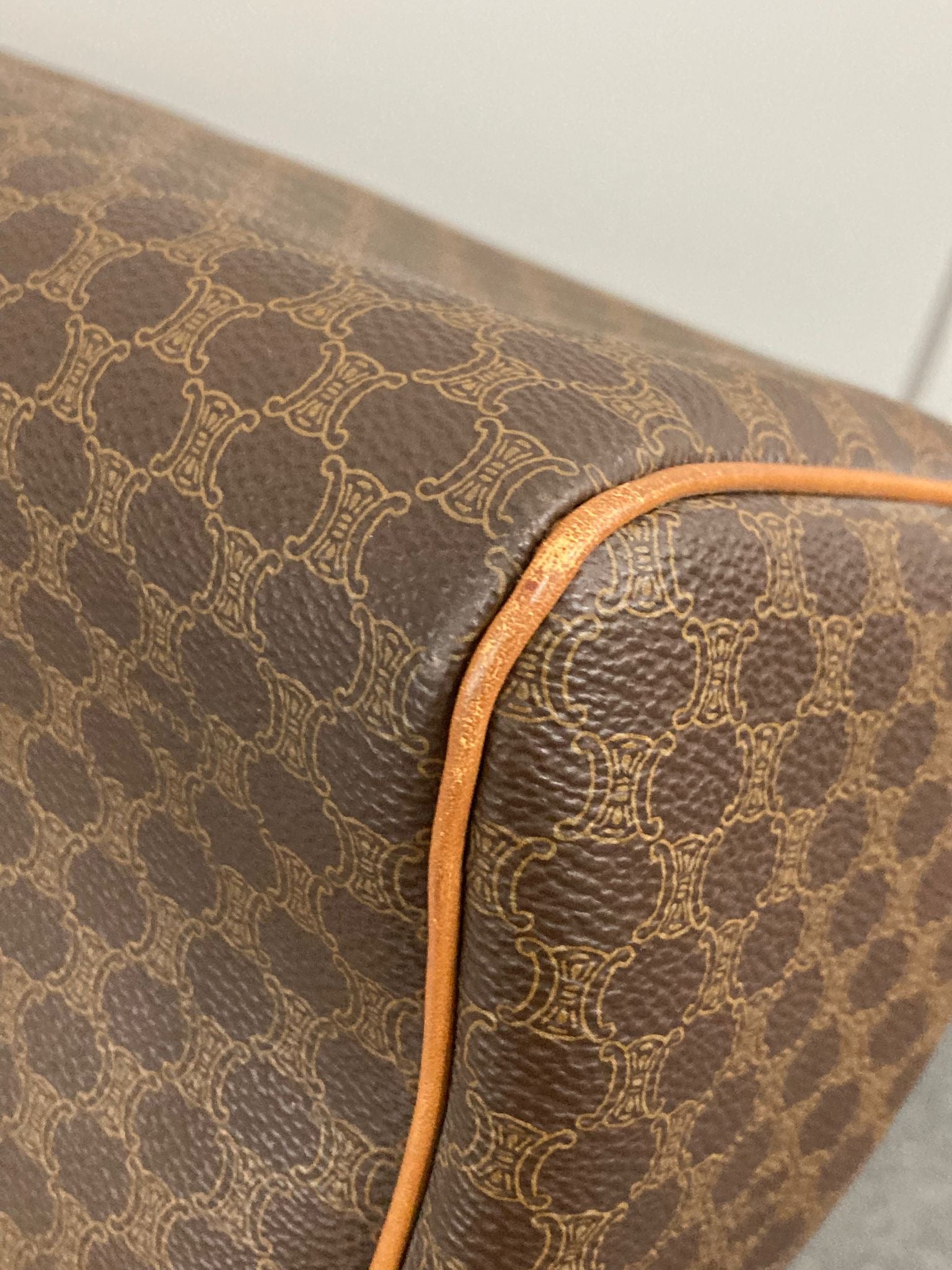 CÉLINE Macadam Handbag Vintage Marrón