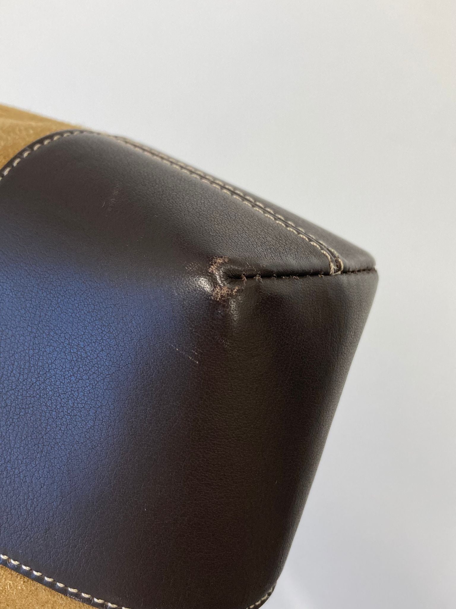 Loewe bolso hombro ante marrón vintage