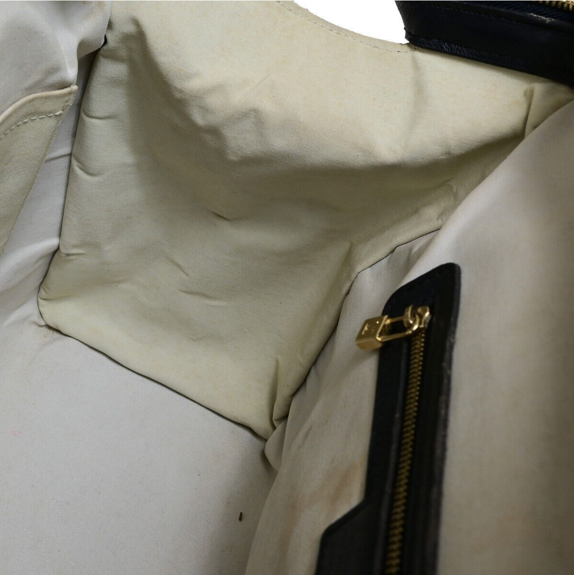 Louis Vuitton Joséphine azul en lona canvas