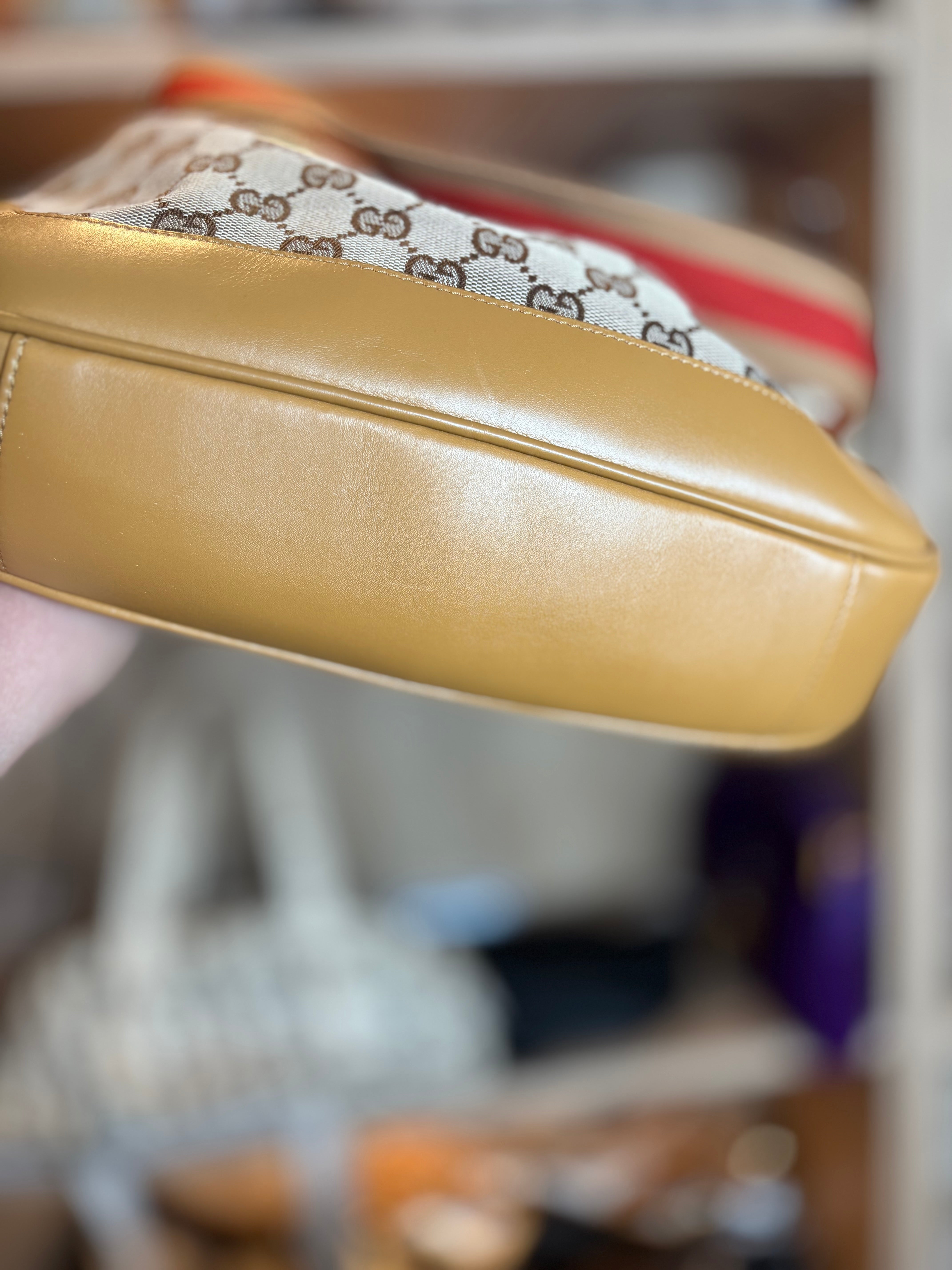 Gucci Bamboo Monogram GG Canvas Beige