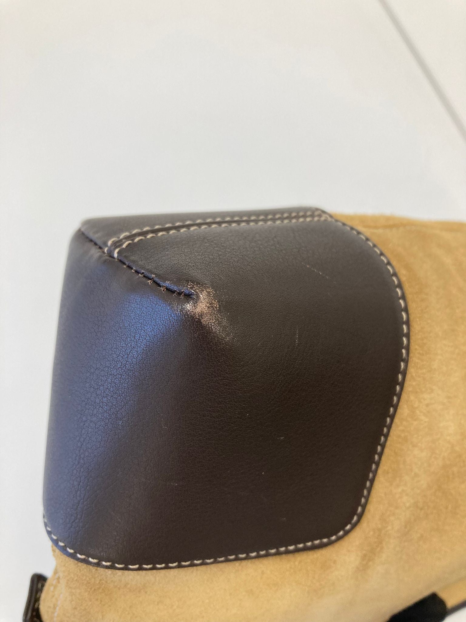 Loewe bolso hombro ante marrón vintage