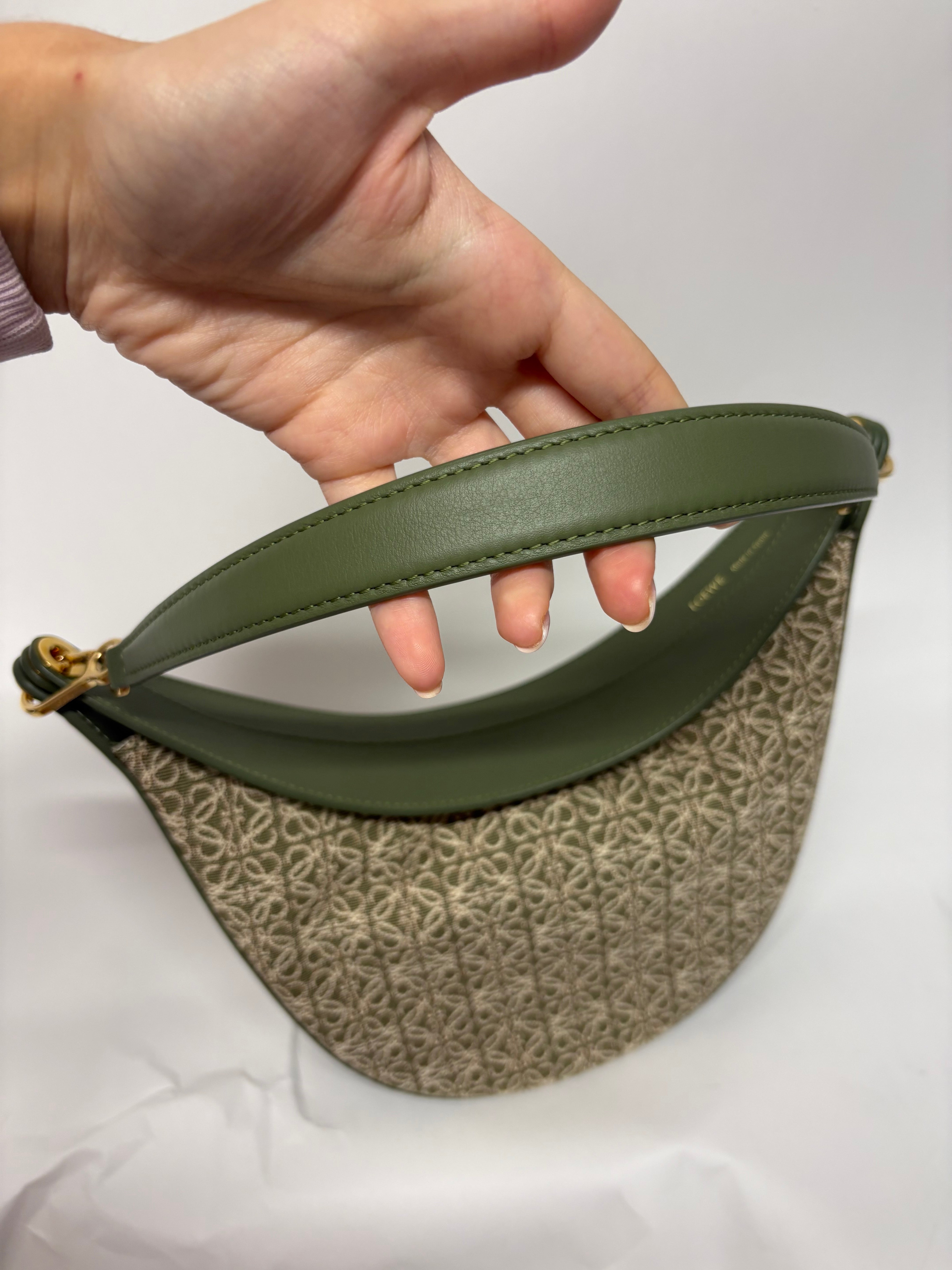 Loewe Luna Hobo Verde Anagrama