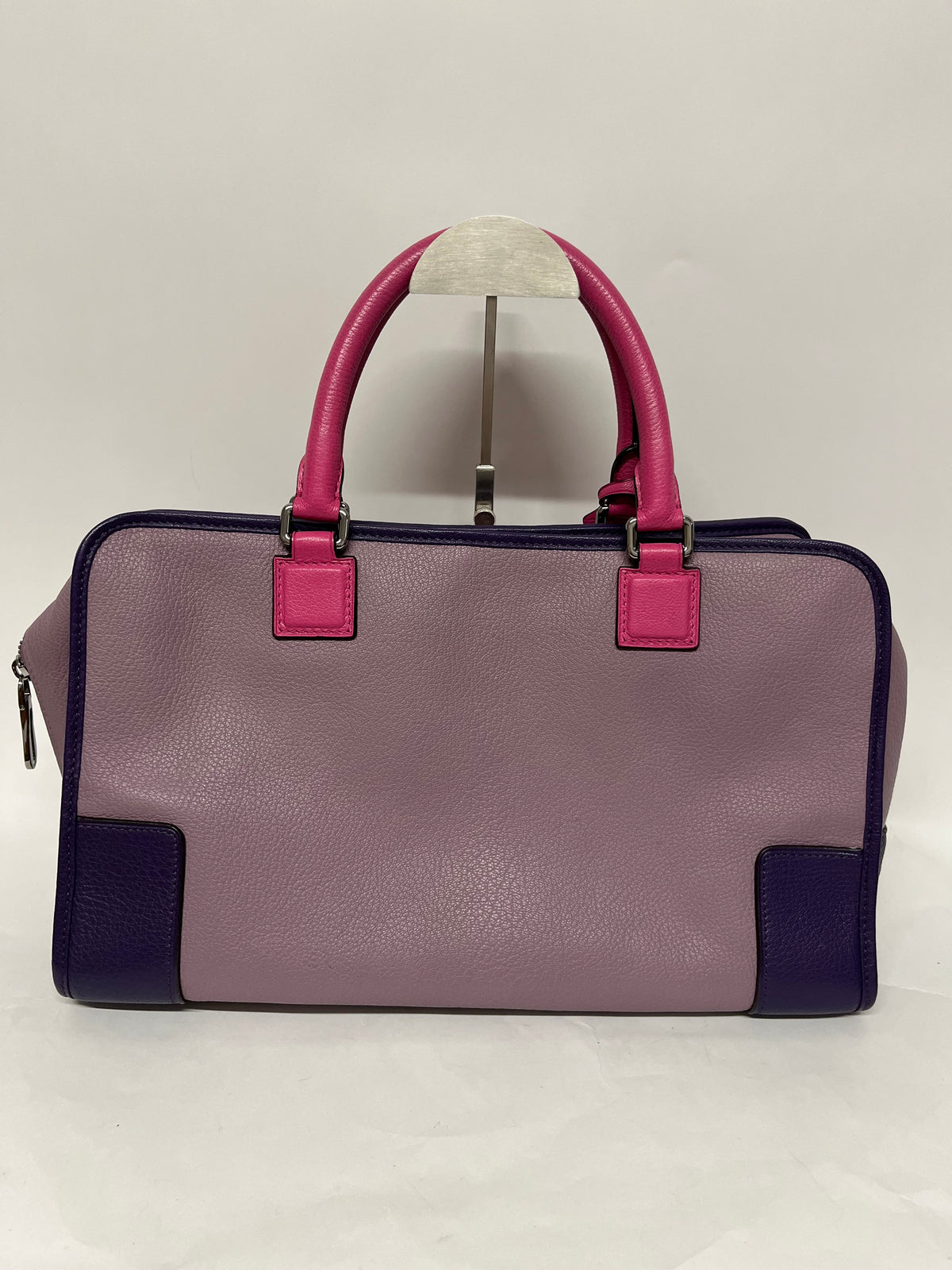 Loewe Amazona 36 Tricolor Malva, Fucsia y Morado · Piel de Cabra