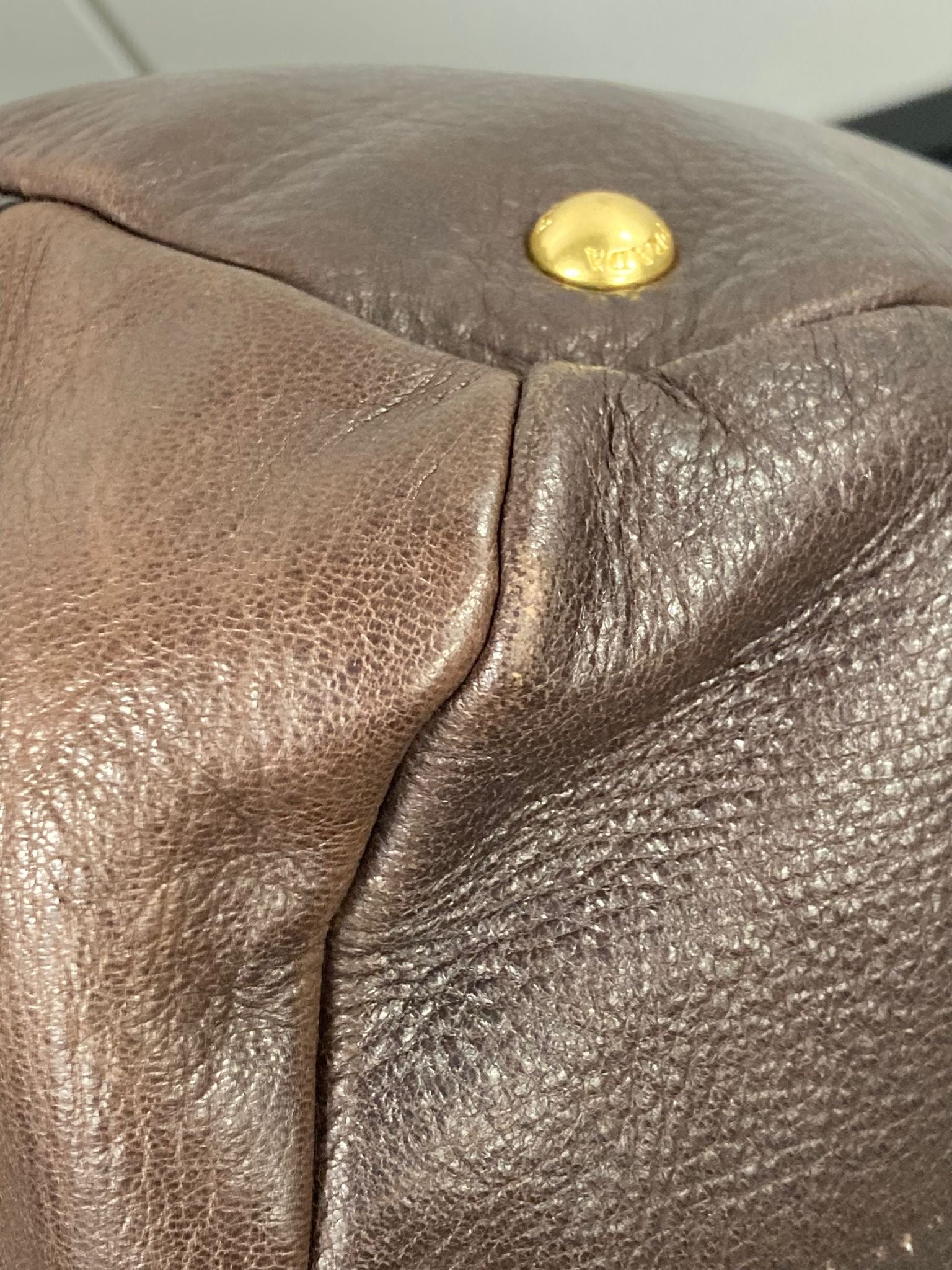 Prada 2Way Tote Bag en piel marrón chocolate