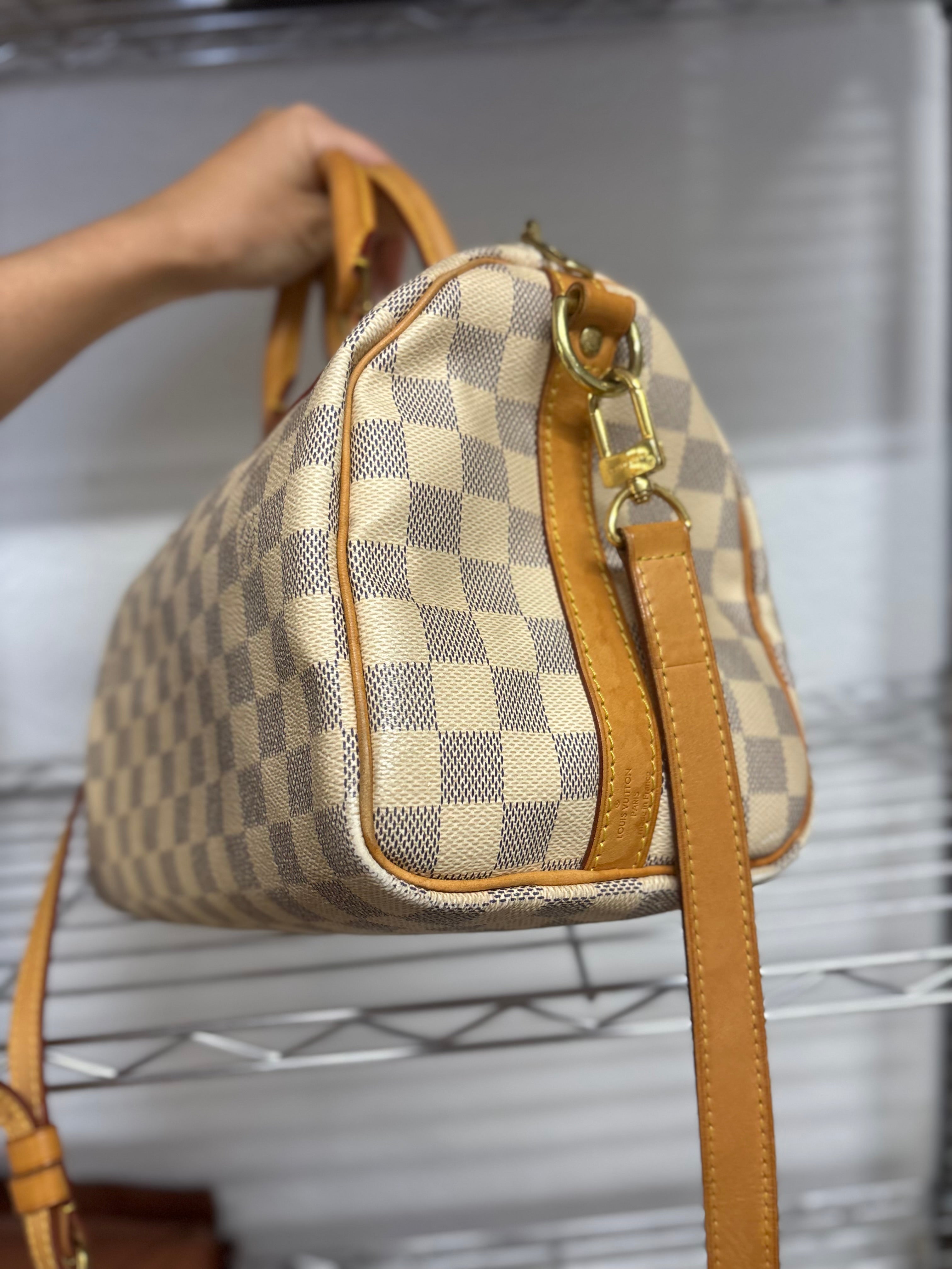 Louis Vuitton Speedy Bandoulière 25 Damier Azur