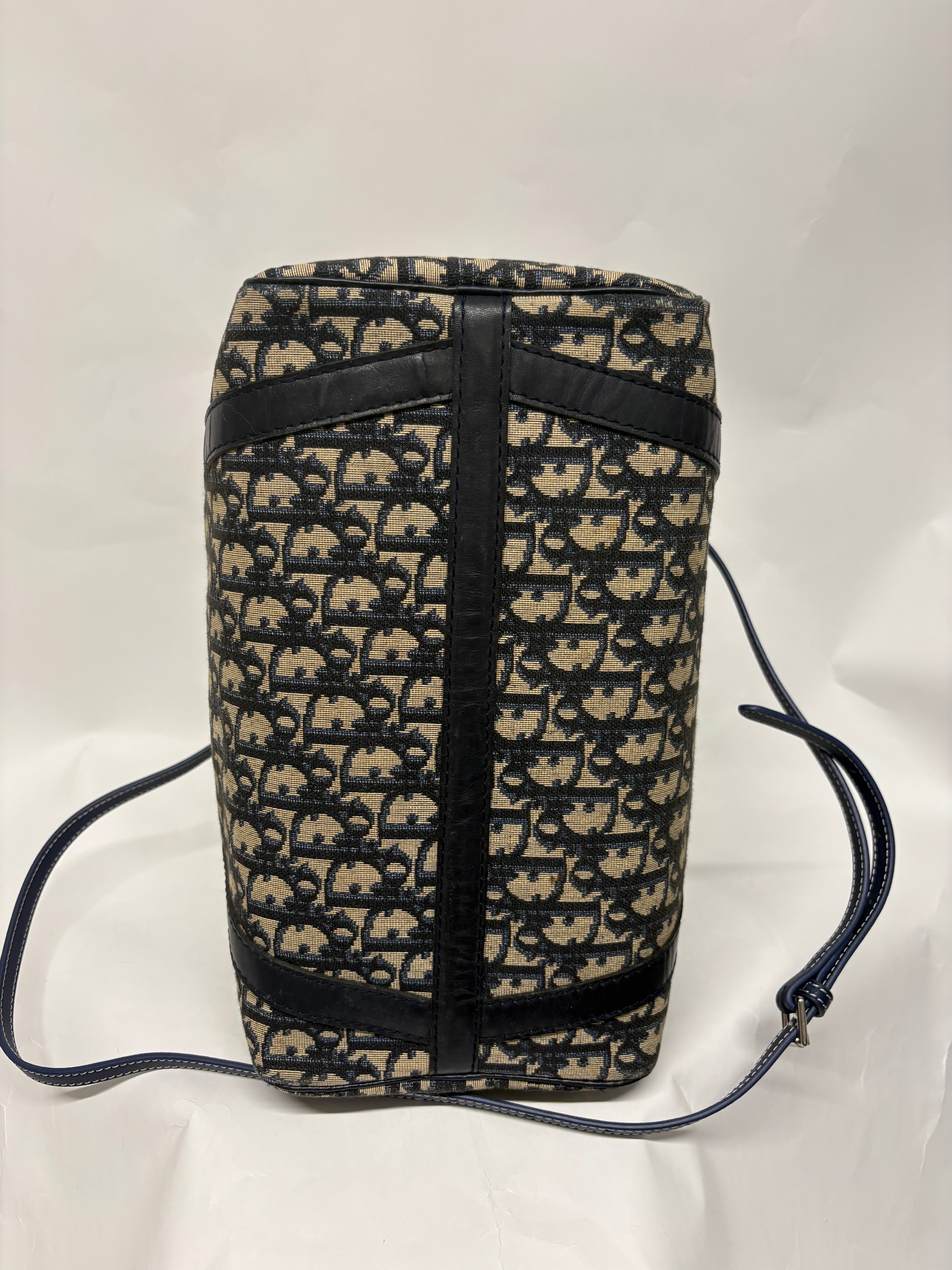 Christian Dior Trotter Bowling 30 Azul Marino con bandolera