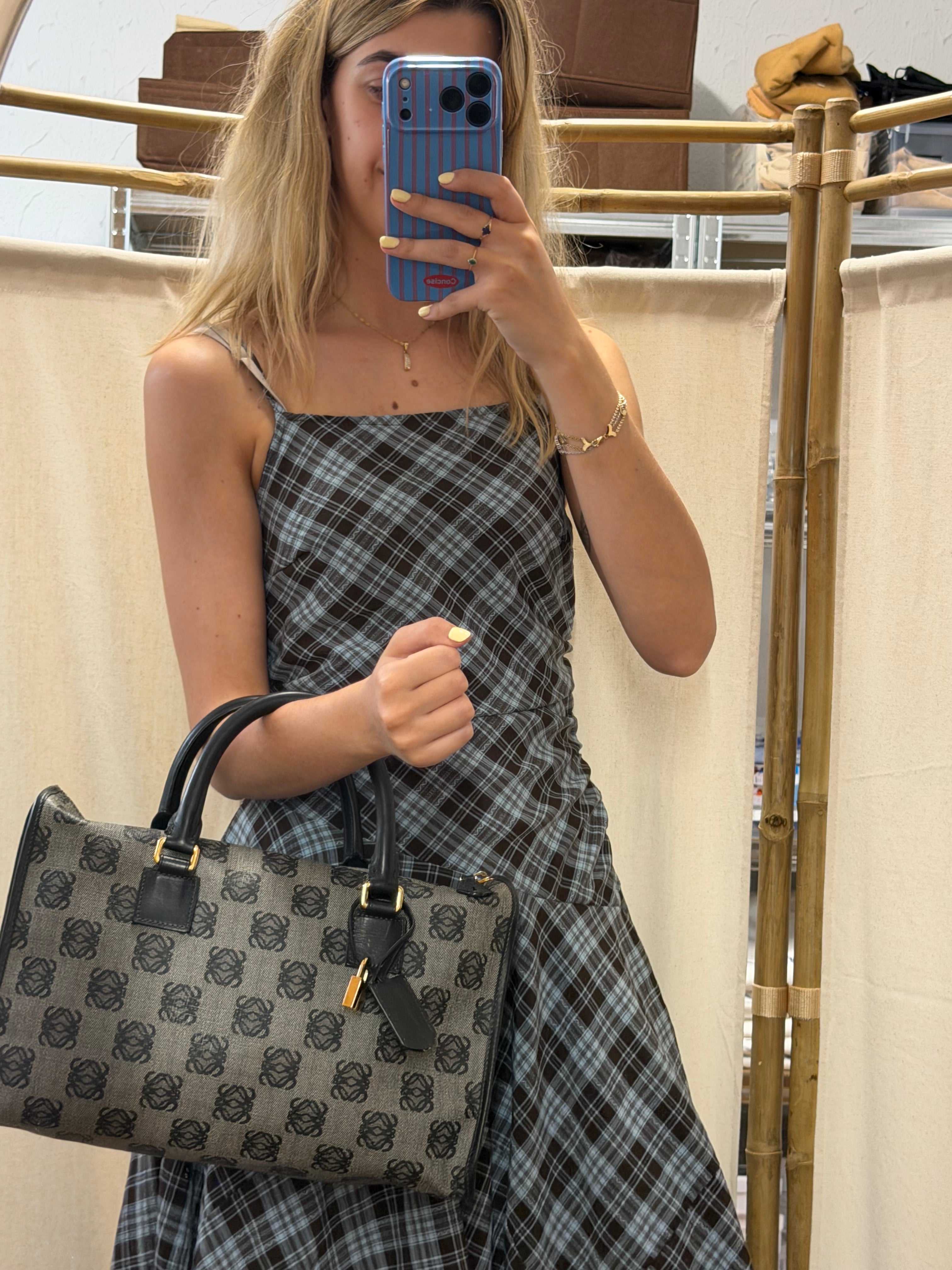 Loewe Amazona 36 Jacquard Anagram azul marino
