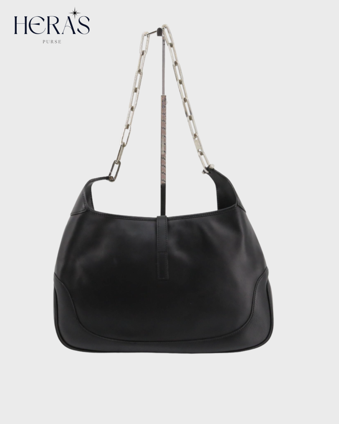 Gucci Jackie Chain Edition en piel negra