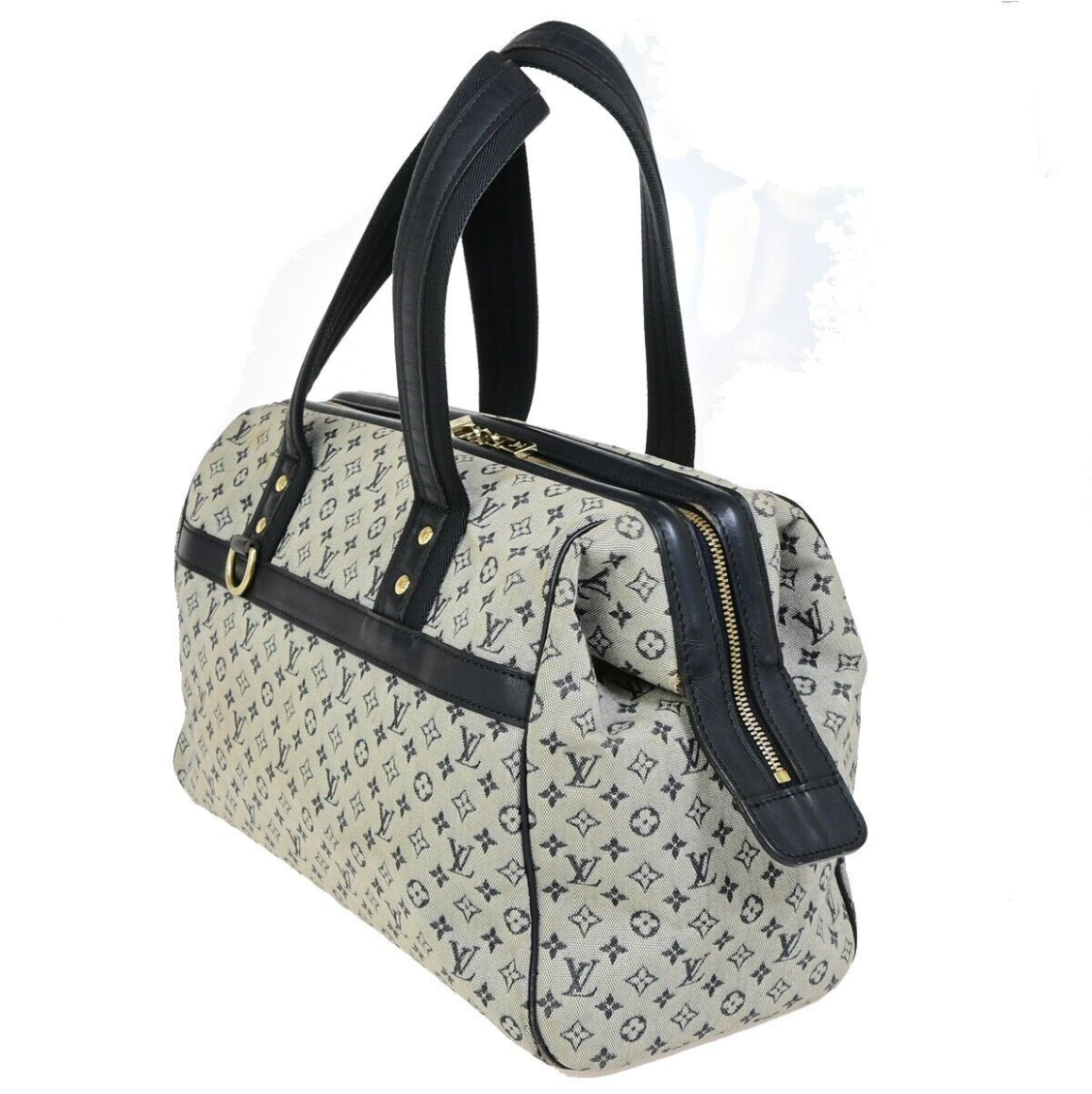 Louis Vuitton Joséphine azul en lona canvas