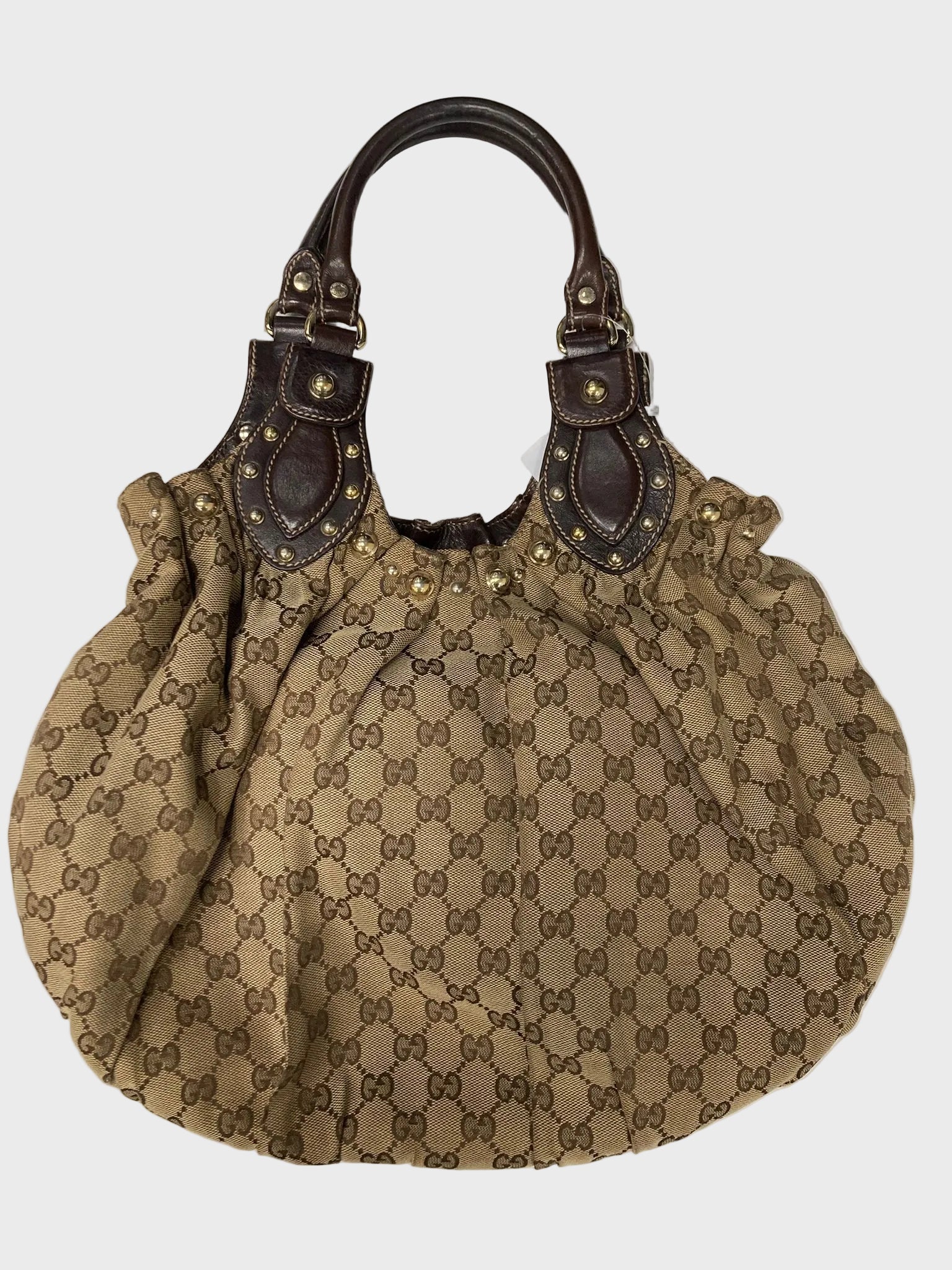Gucci hobo Pelham tachuelas gg Lona canvas