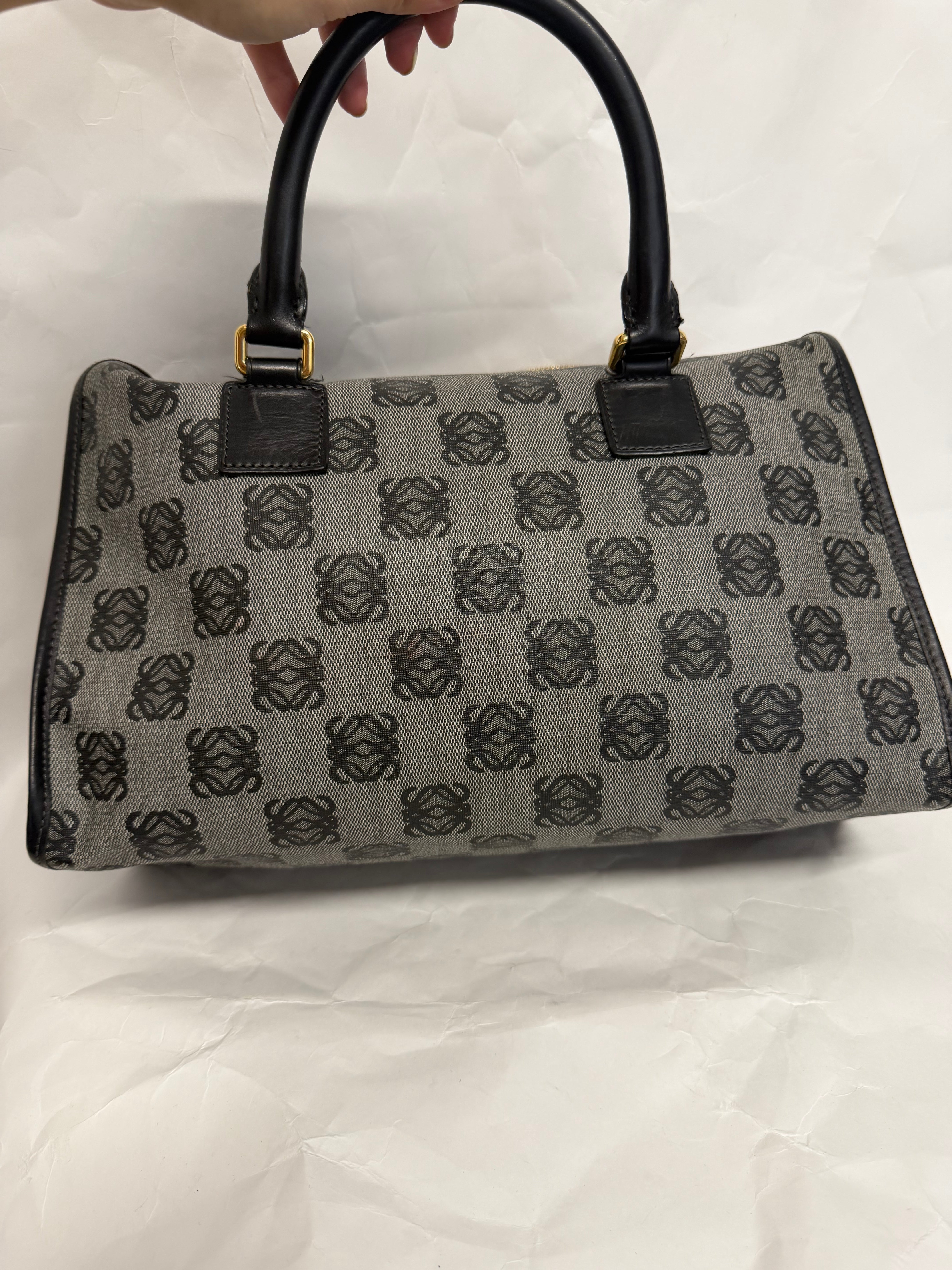 Loewe Amazona 36 Jacquard Anagram azul marino
