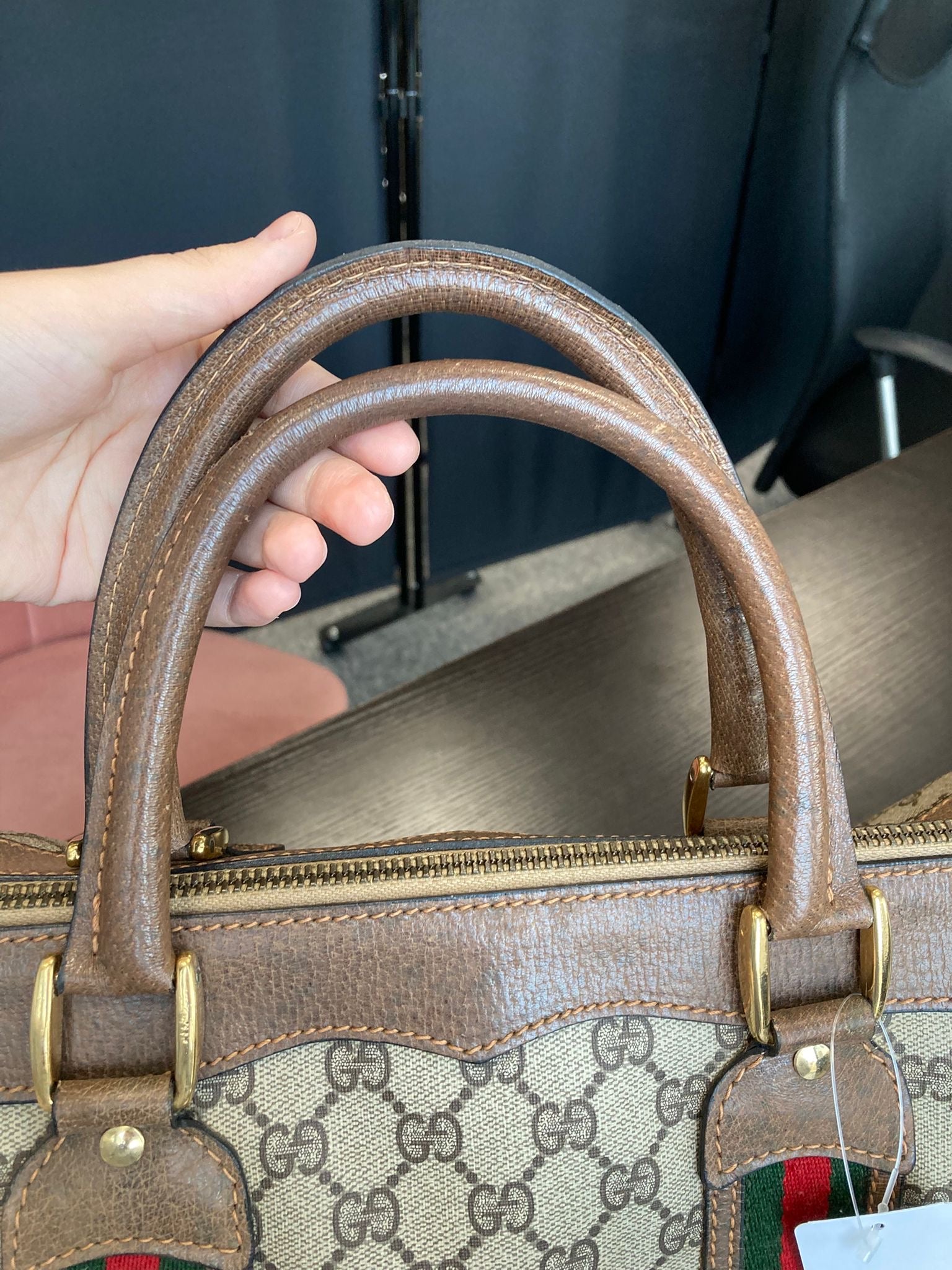 Gucci Boston Vintage GG Supreme Web XXL