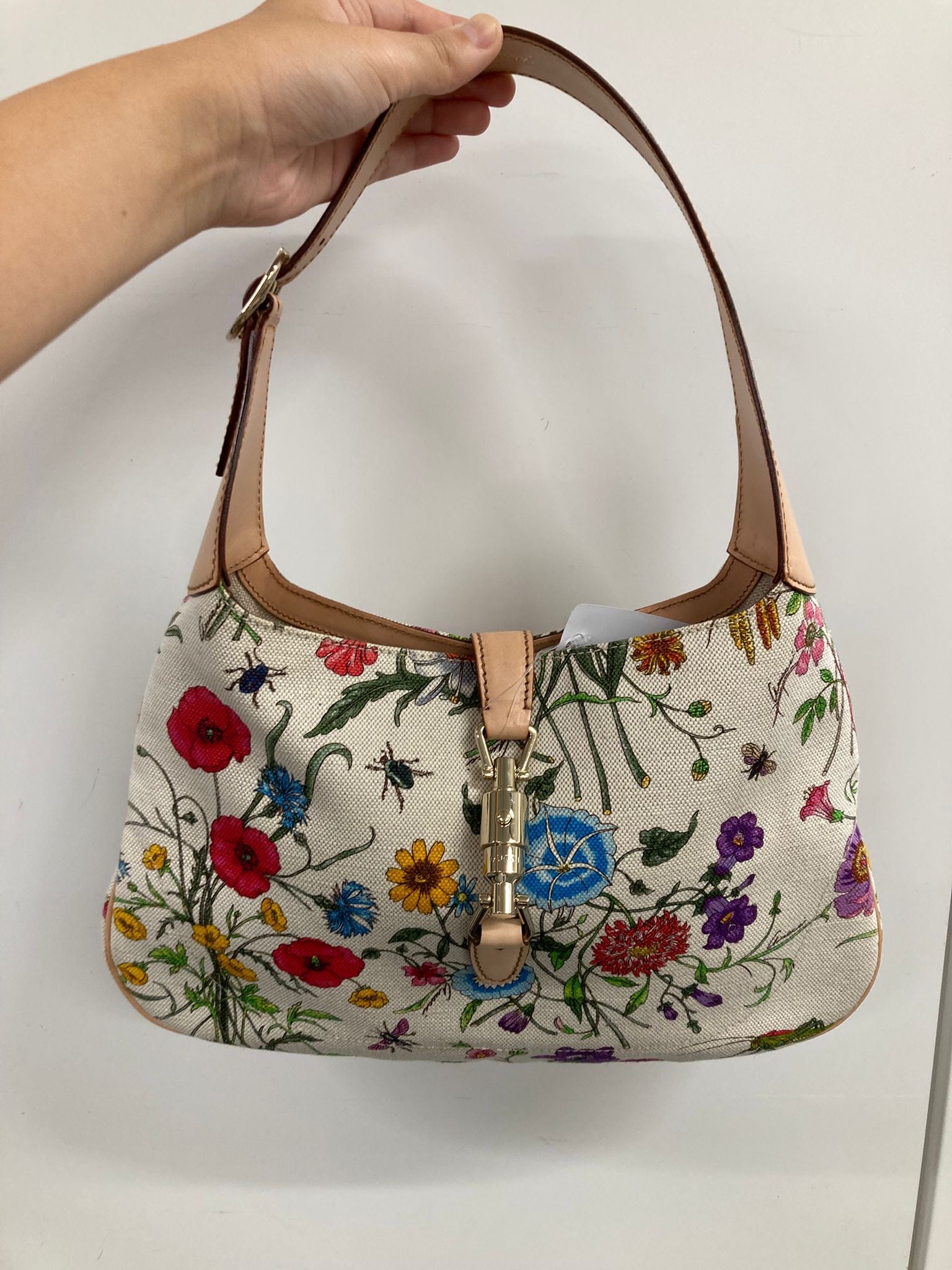 Gucci Jackie Flora Shoulder Bag – Canvas floral