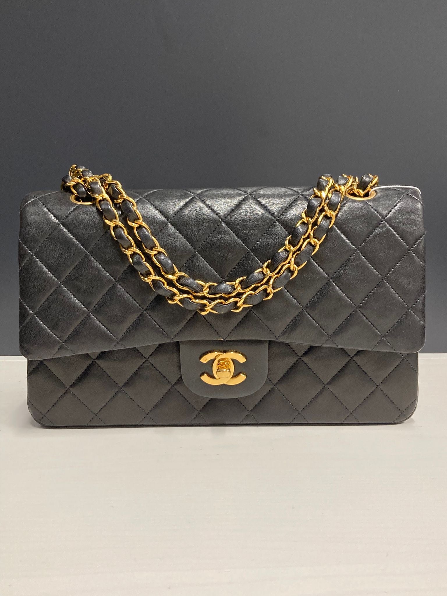 Chanel timeless doble flap 25 negro