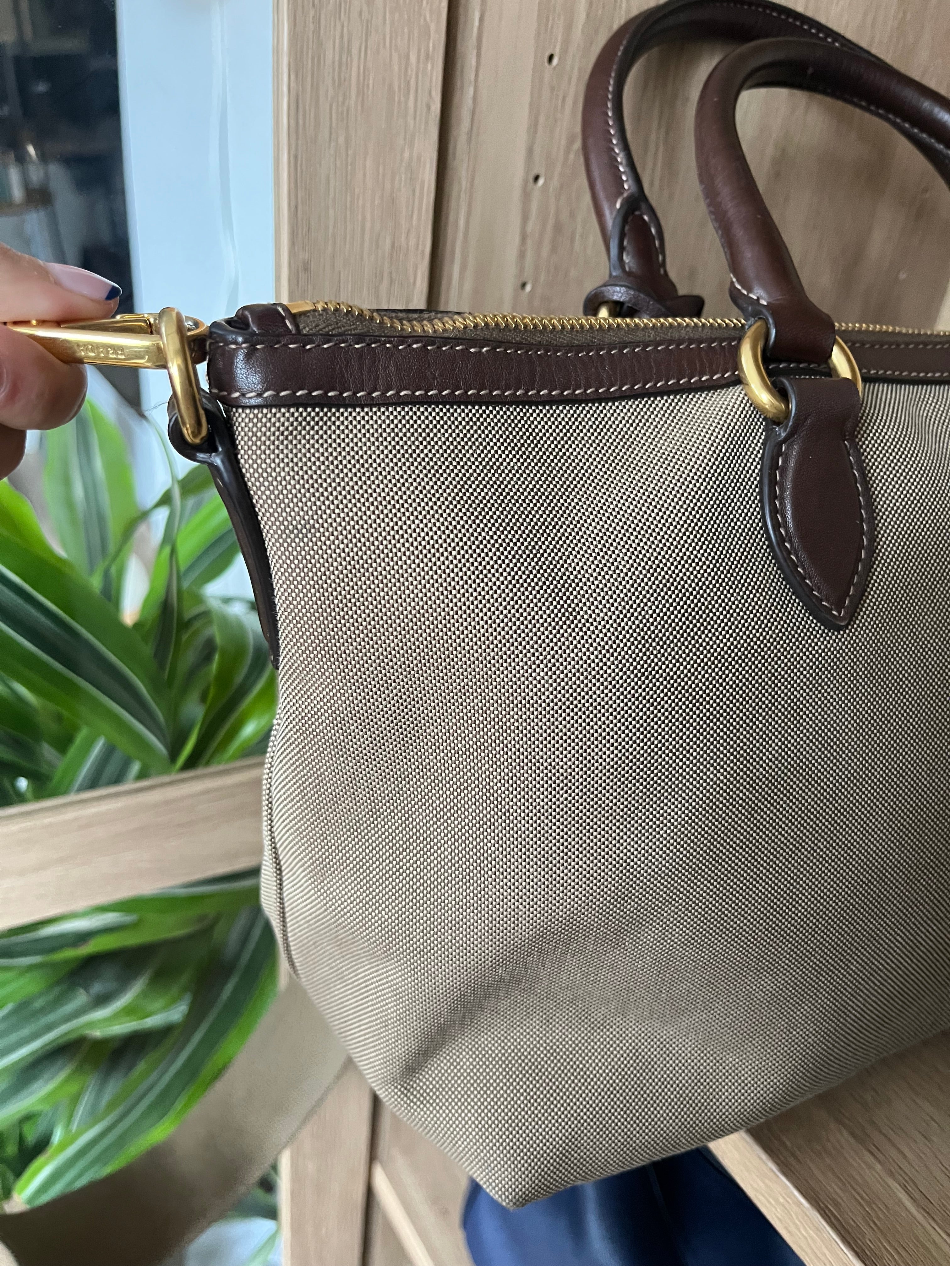 Prada jacquard vintage con bandolera