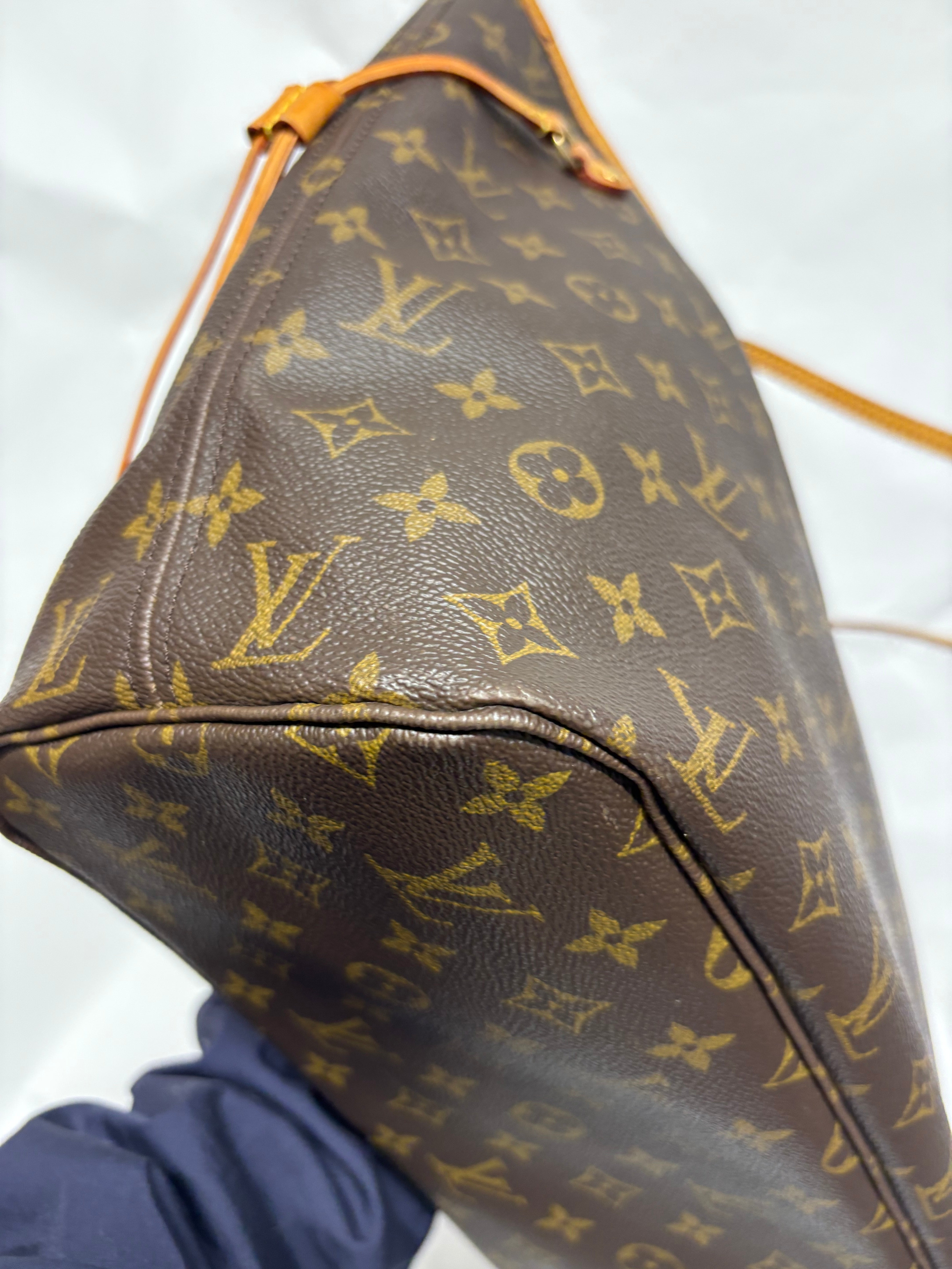 Louis Vuitton Neverfull MM Monogram y Beige