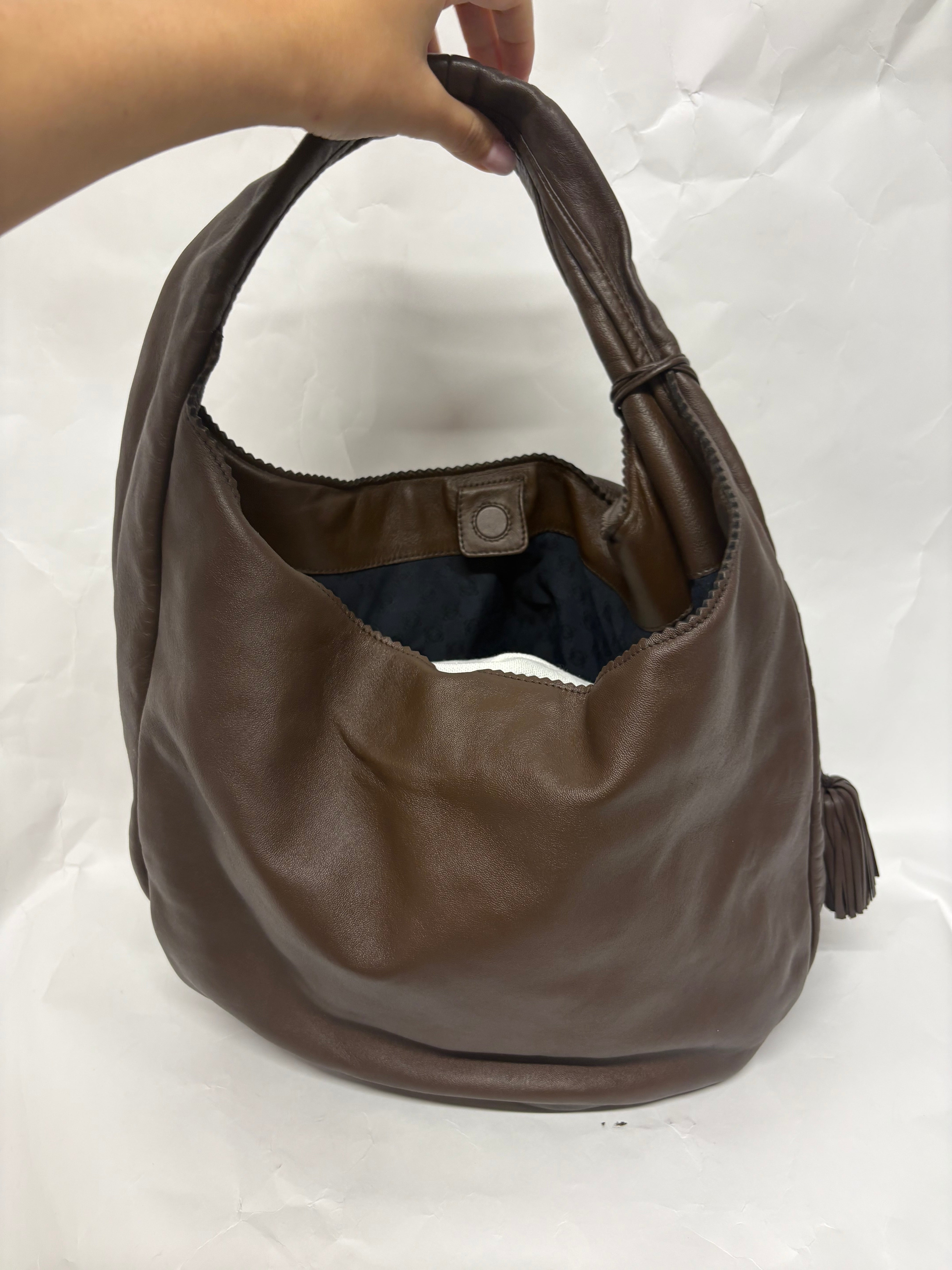 Loewe hobo vintage marron con cartera incluida