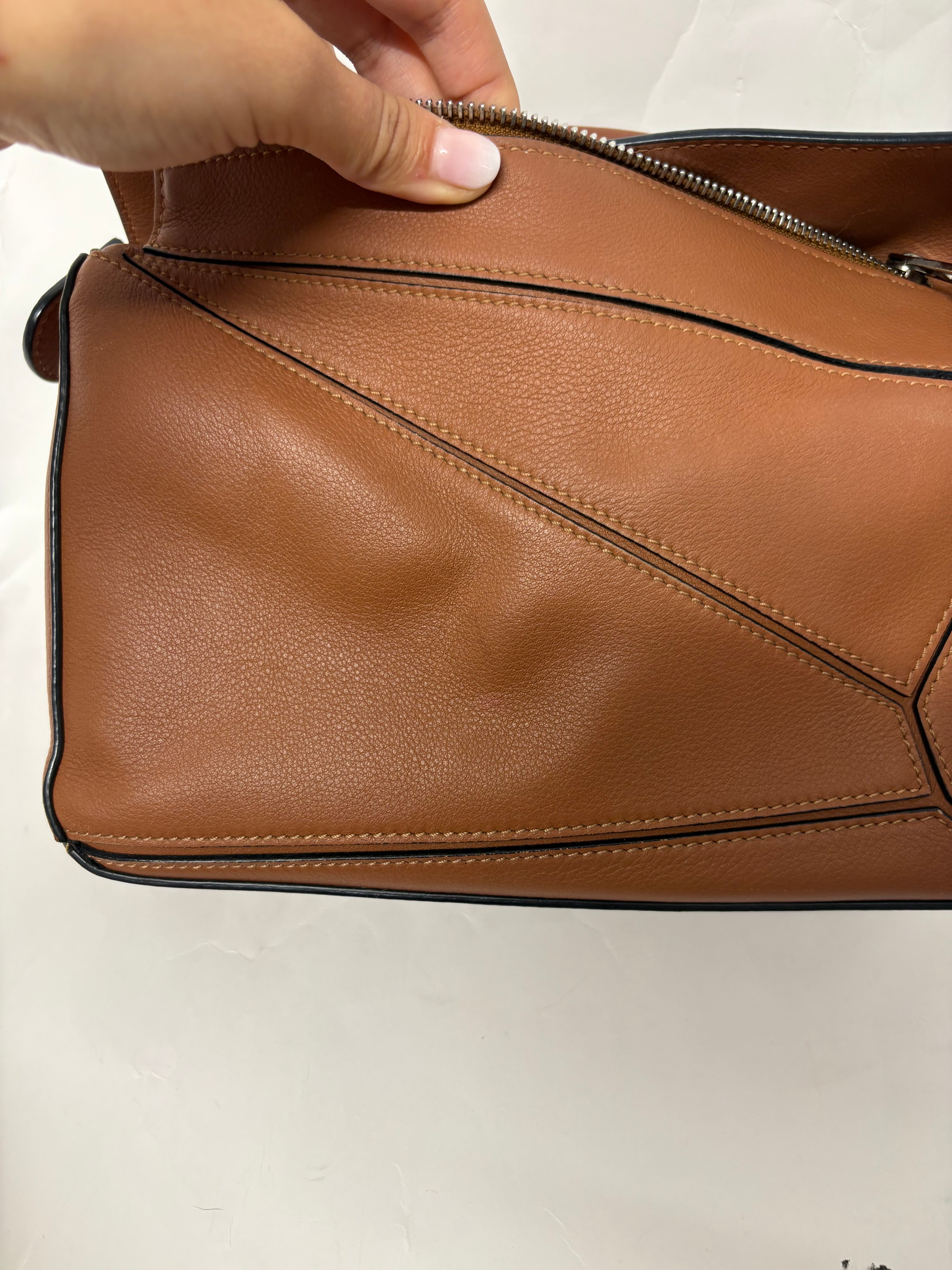 Loewe puzzle small pequeño camel marrón