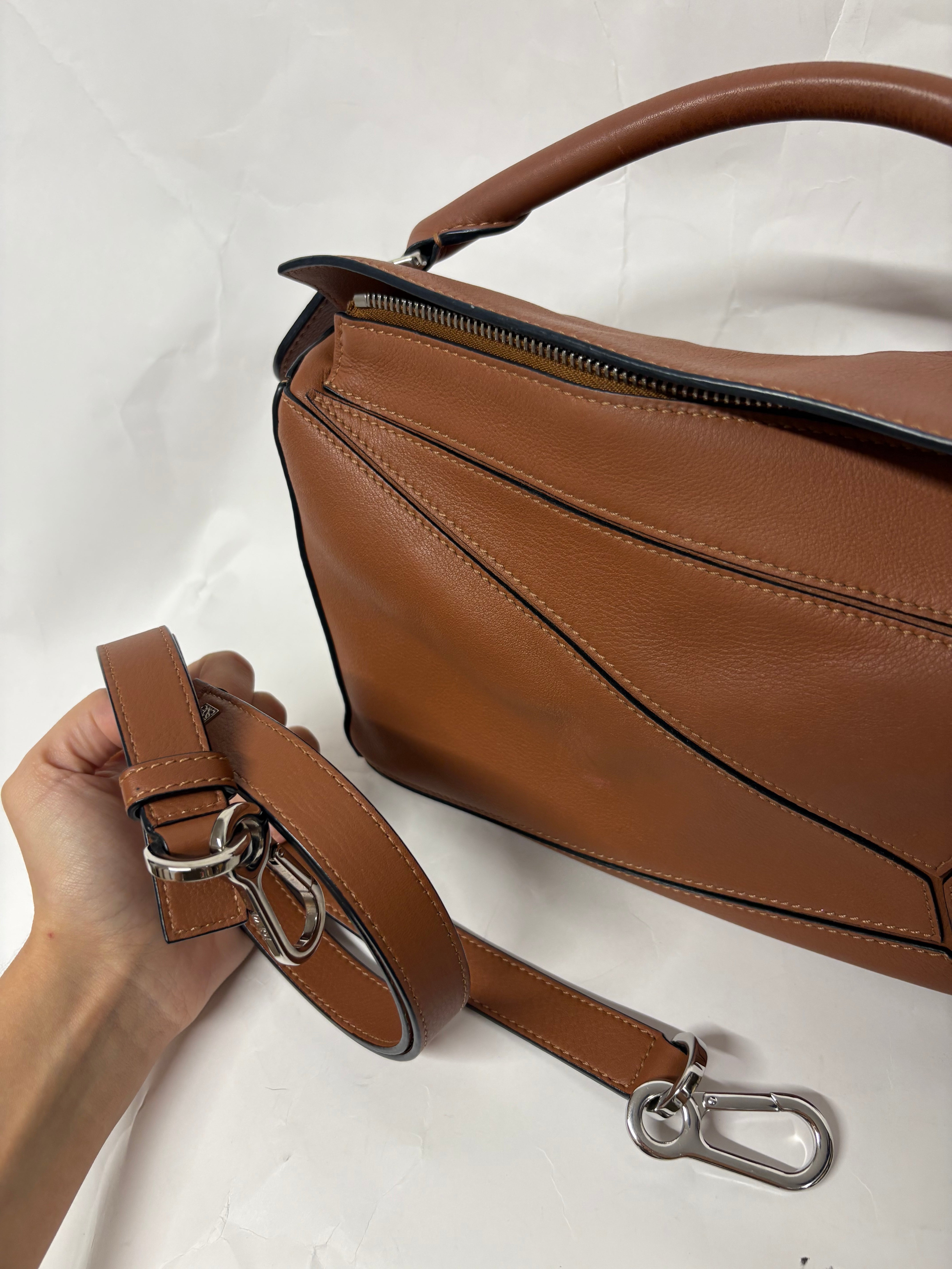 Loewe puzzle small pequeño camel marrón