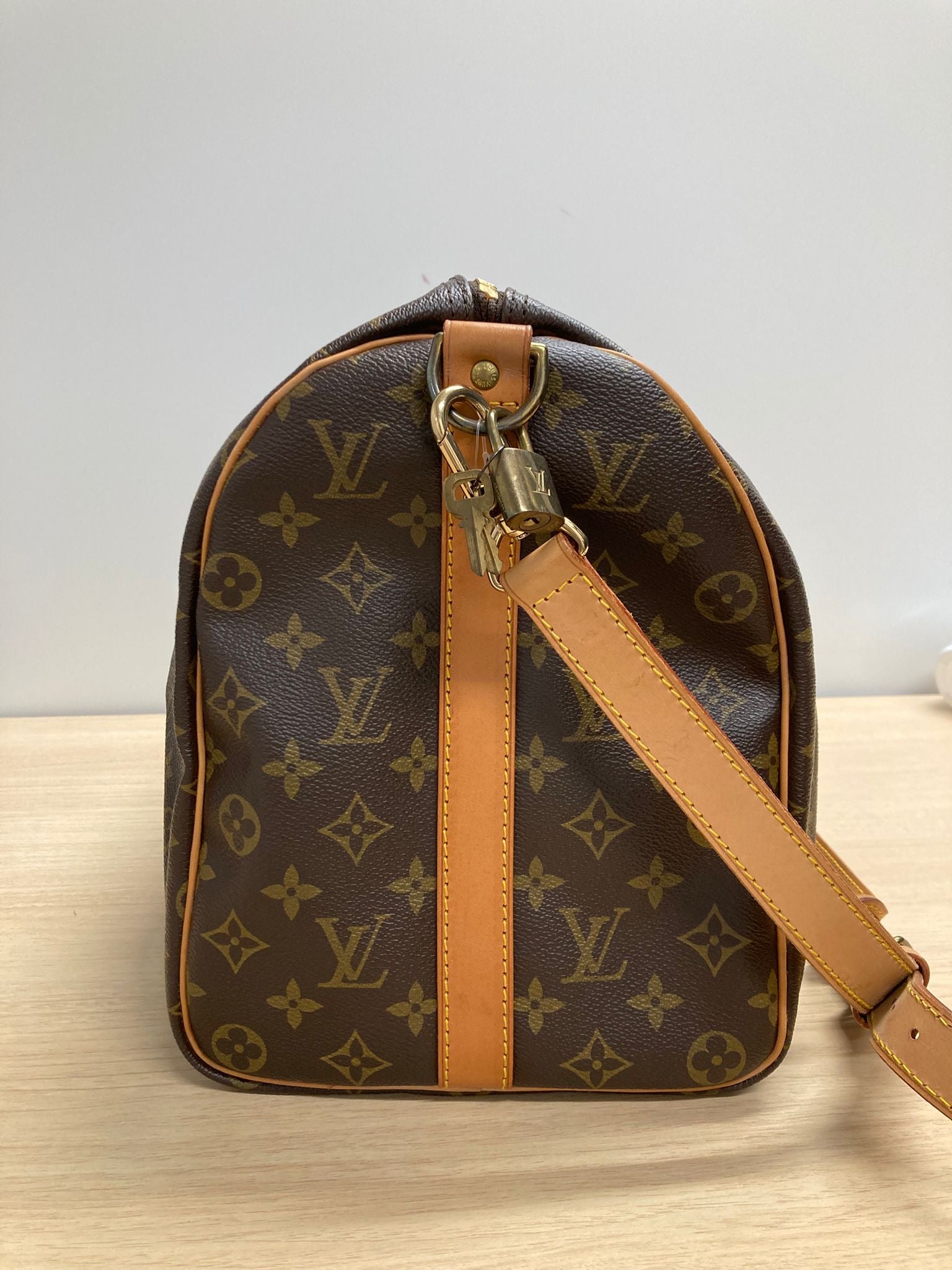 Louis Vuitton keepall 45 canvas monogram bandolera