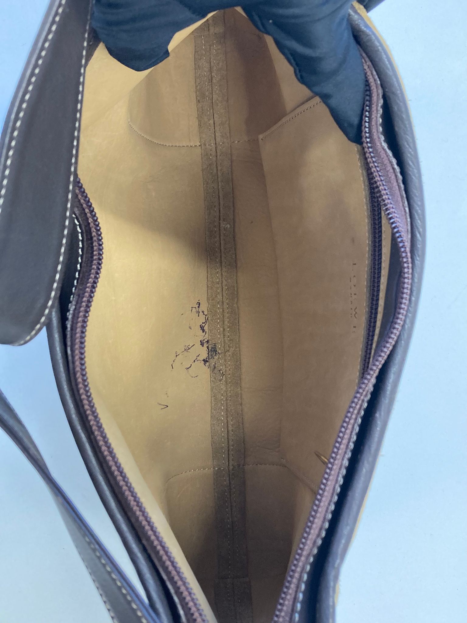 Loewe bolso hombro ante marrón vintage