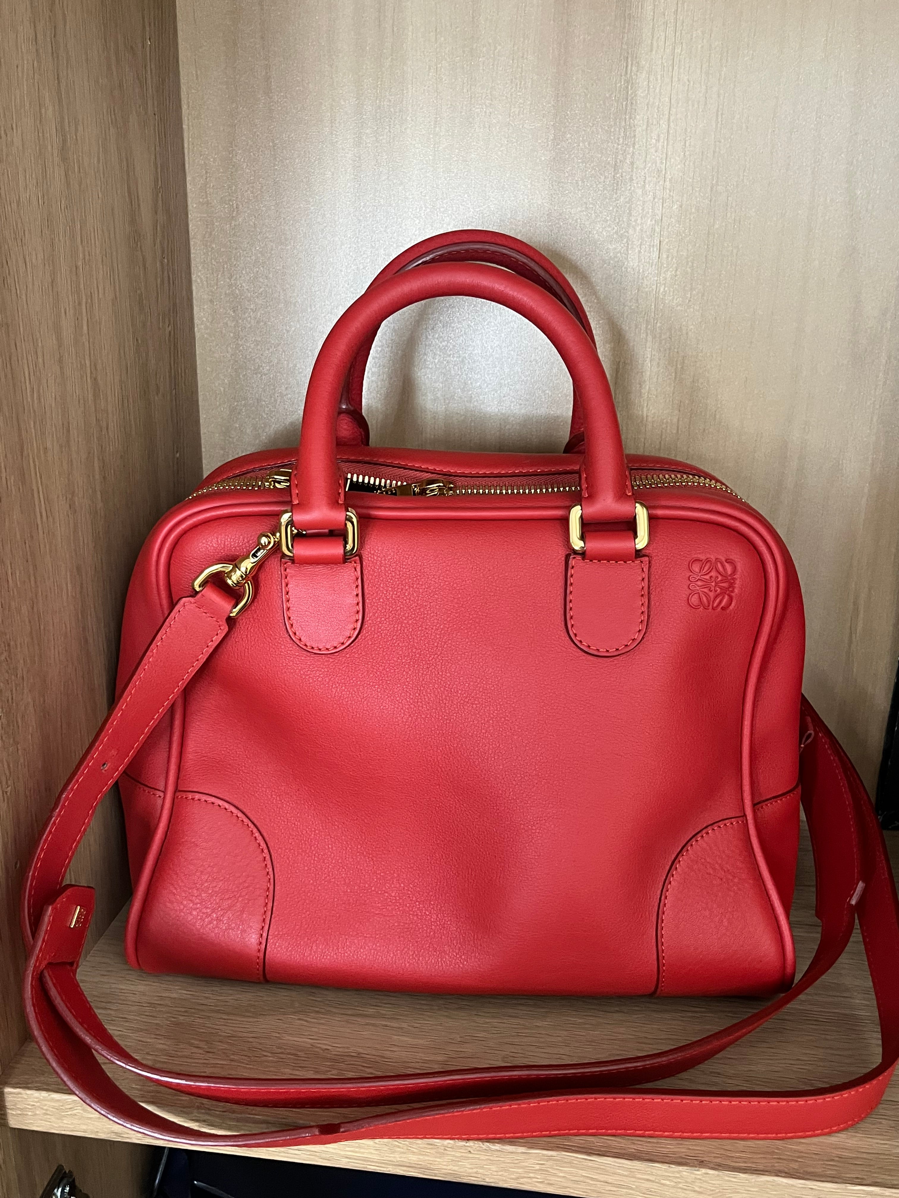 Loewe amazona 75 bandolera rojo