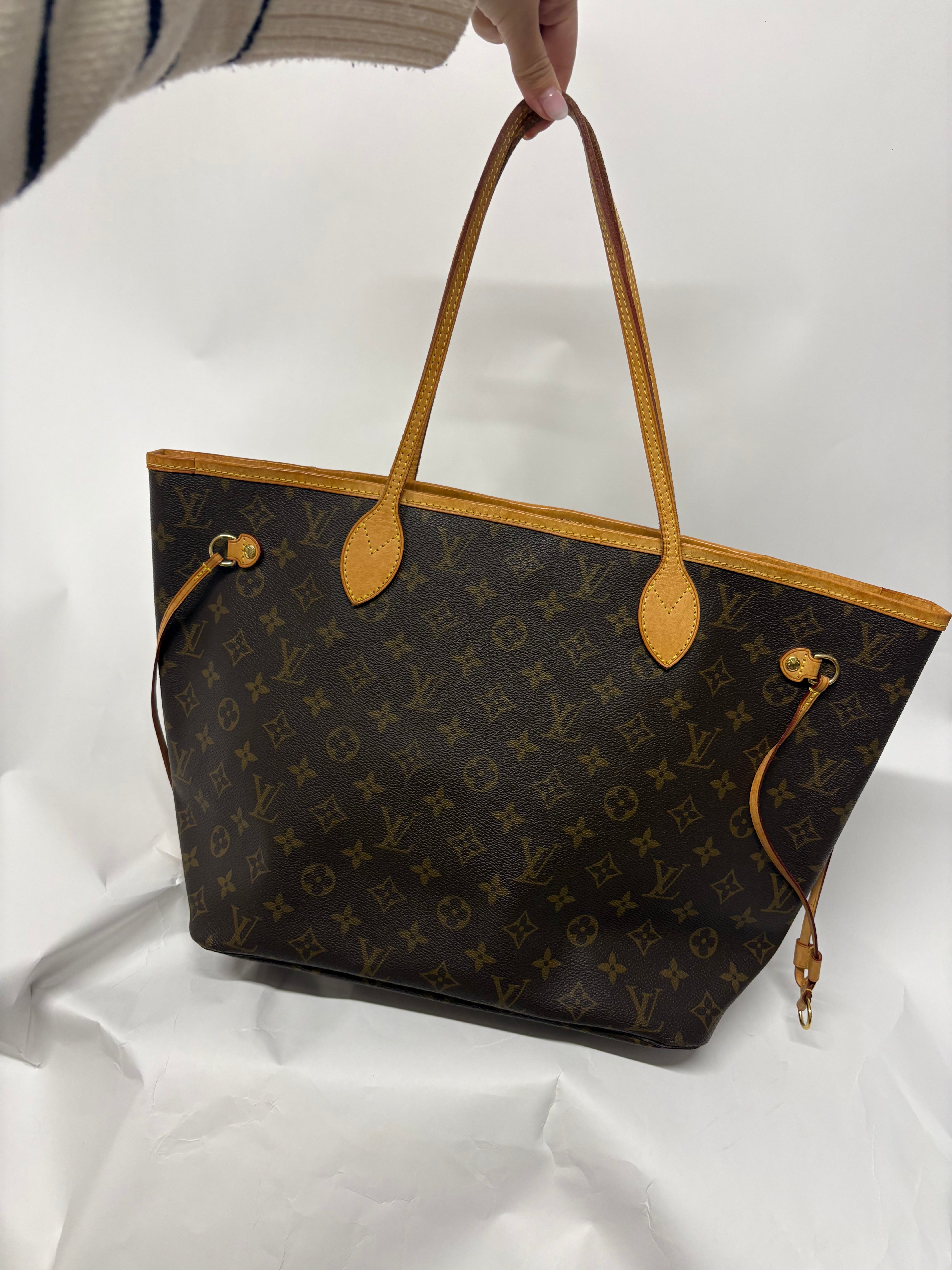 Louis Vuitton Neverfull MM Monogram y Beige