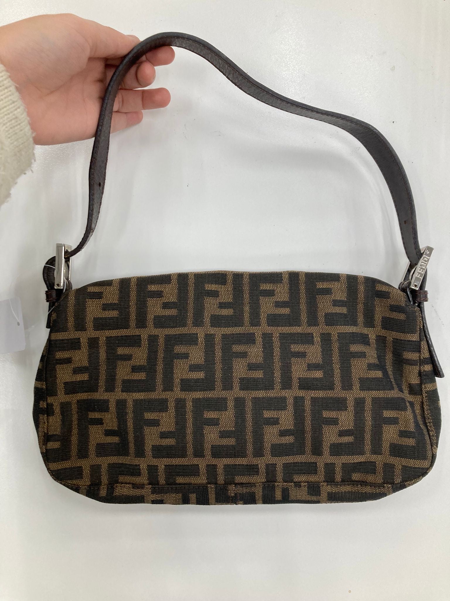 Fendi baguette clásica vintage marrón zucca