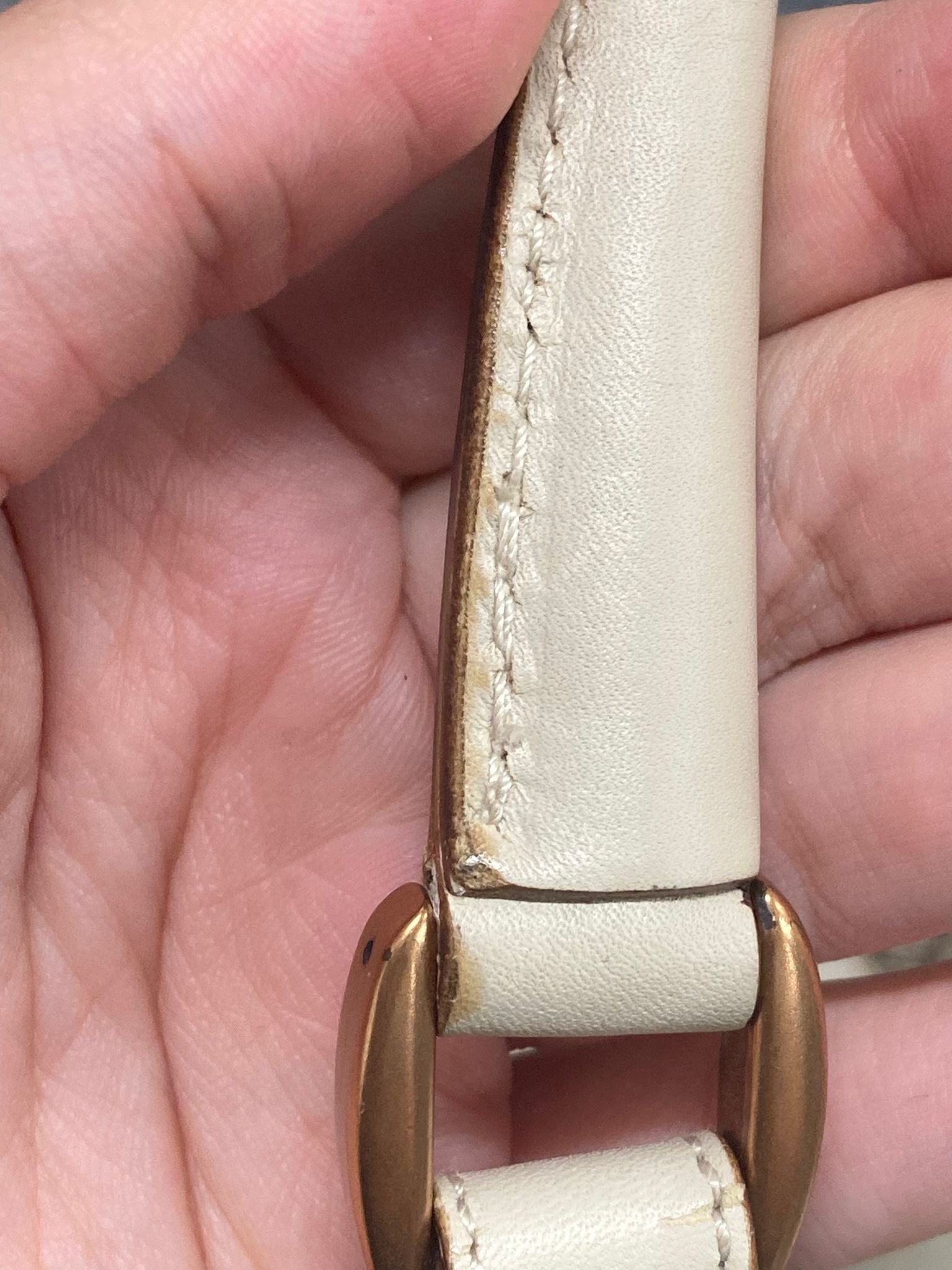 Gucci New Jackie Handbag en canvas beige y piel marfil