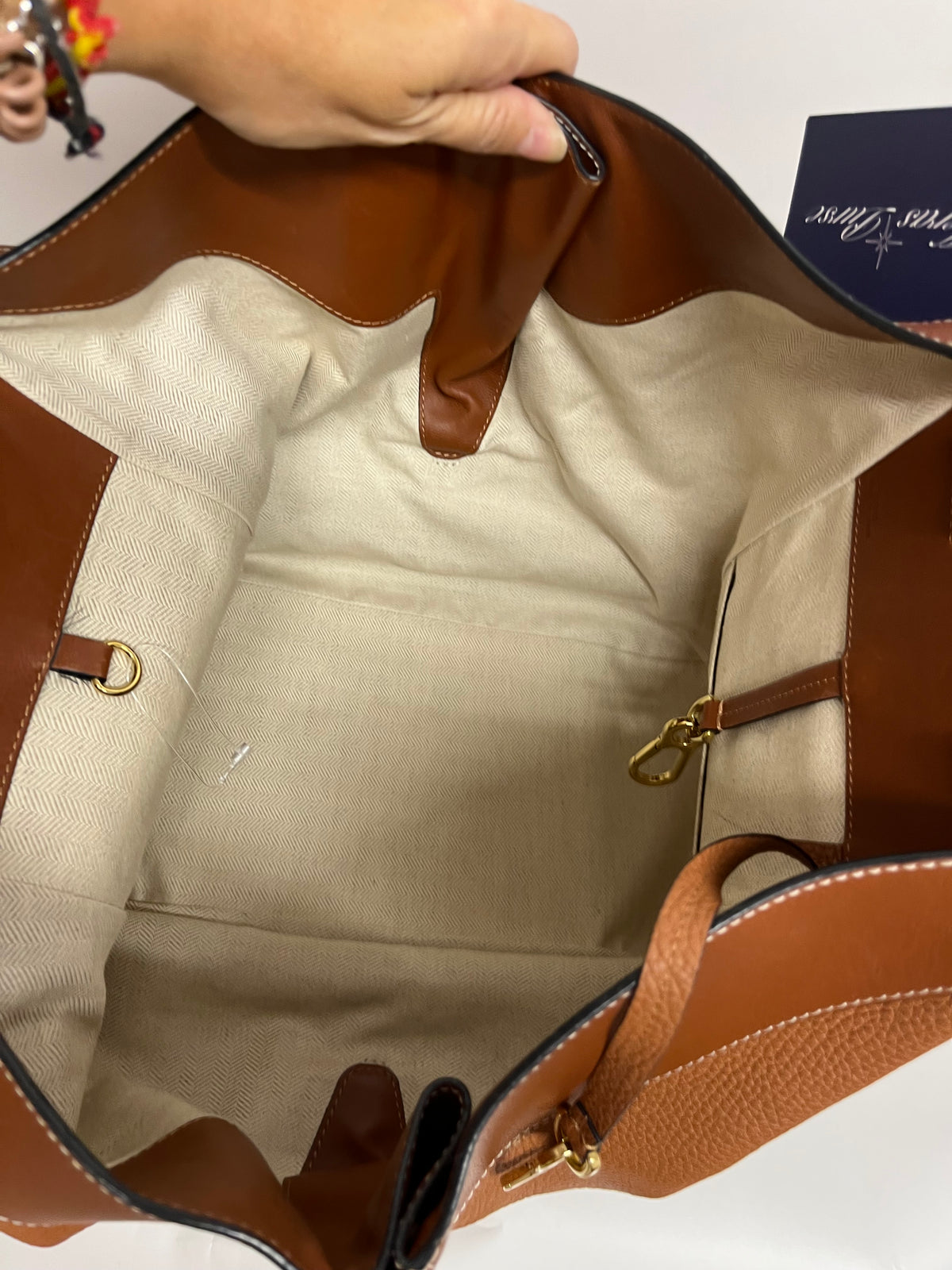 Loewe Hammock GRANDE Piel Graneada Marrón Camel Herrajes Dorados