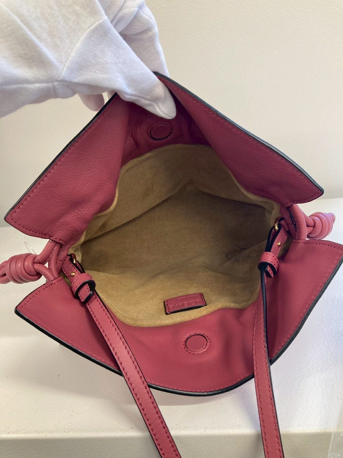 Loewe Flamenco Mini en piel nappa rosa
