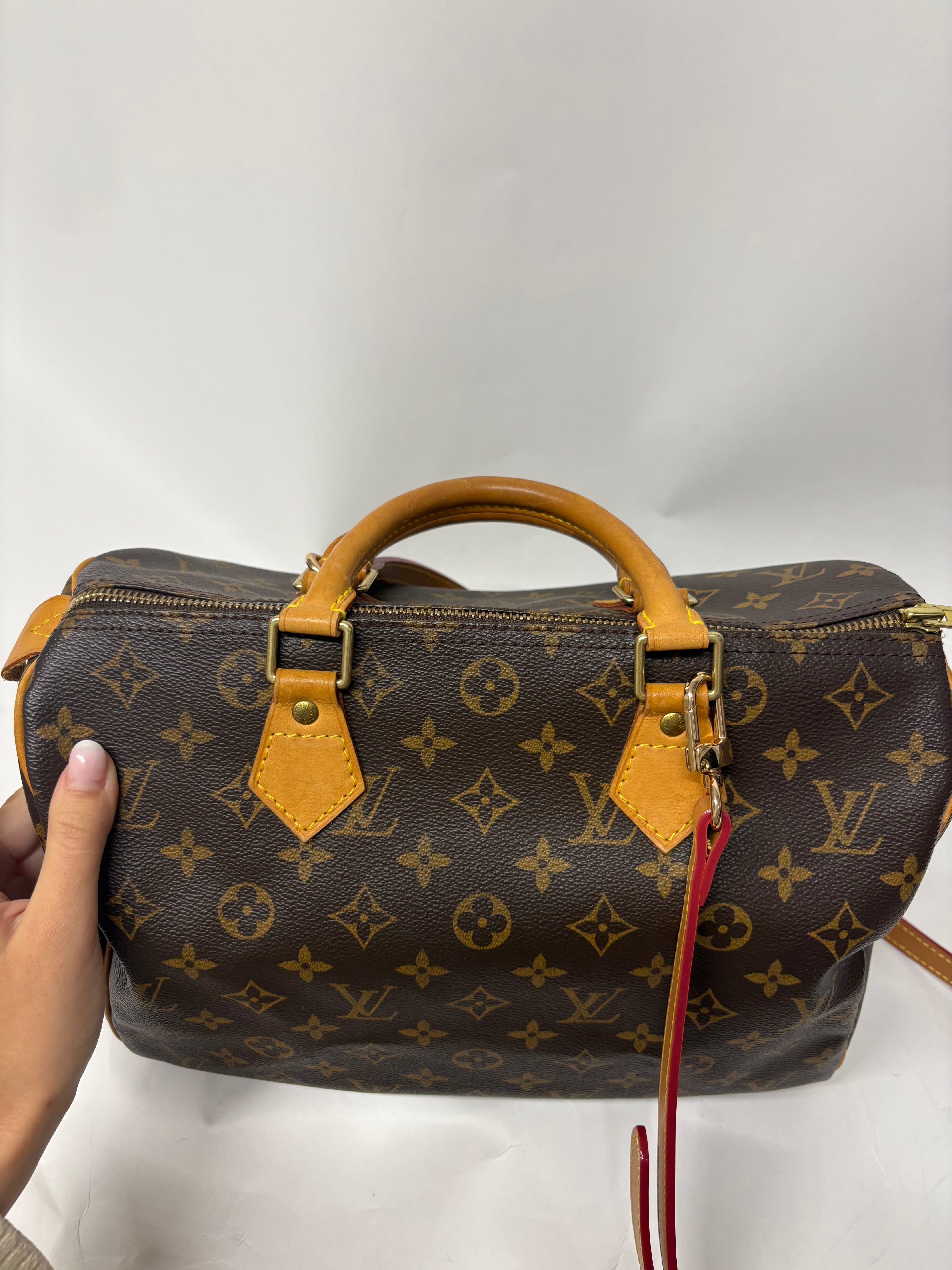 Louis Vuitton Speedy 30 Monogram con bandolera extra TH0033